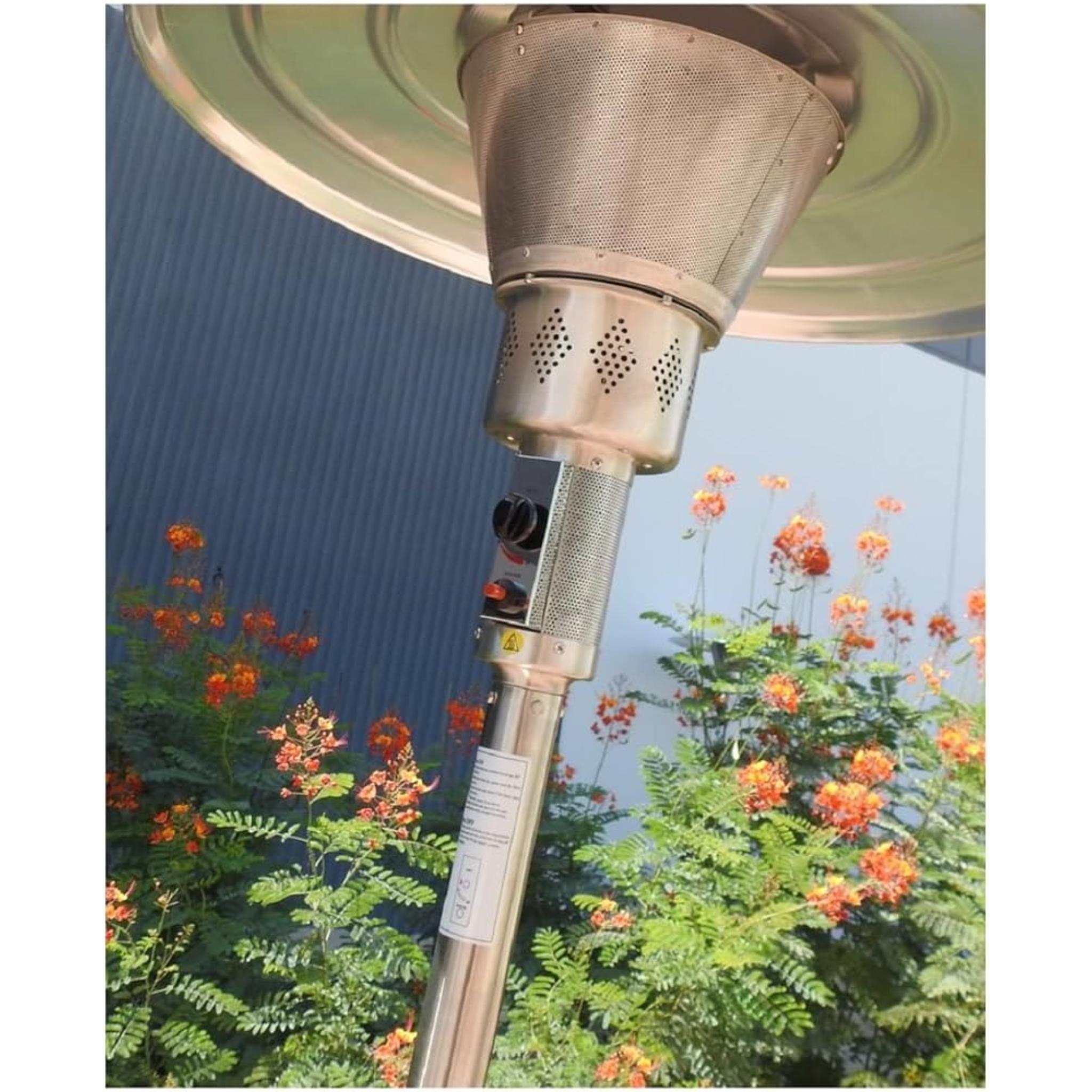 Schwank Portable Parasol Stainless Steel Patio Heater, LP Gas