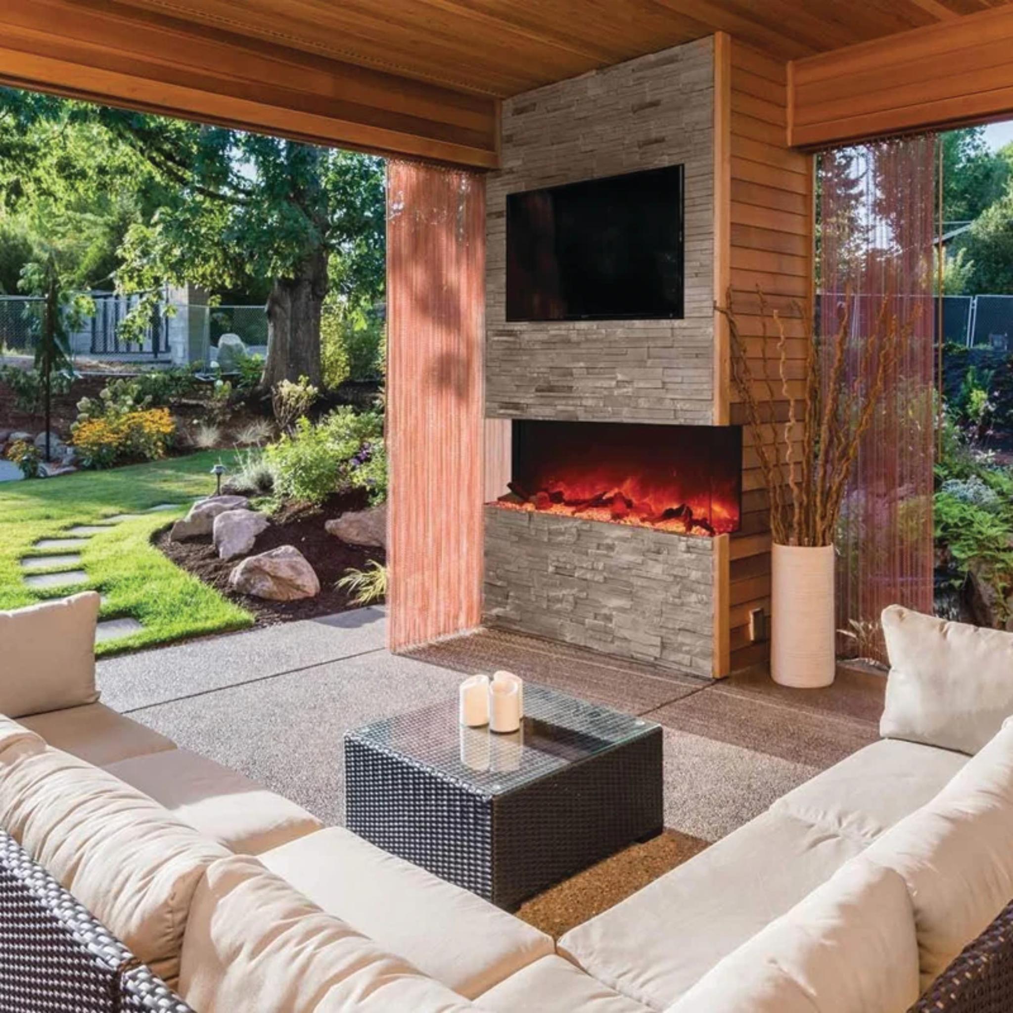 Amantii Tru View XL Deep Smart 3 Sided Electric Fireplace