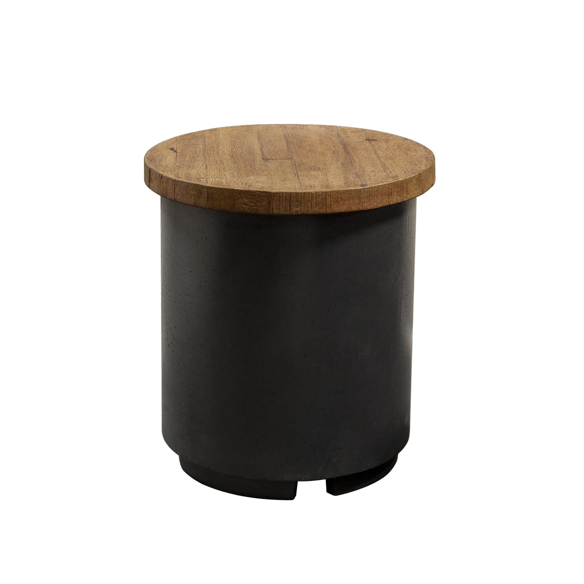 American Fyre Designs Reclaimed Wood Contempo Tank Cover/End Table