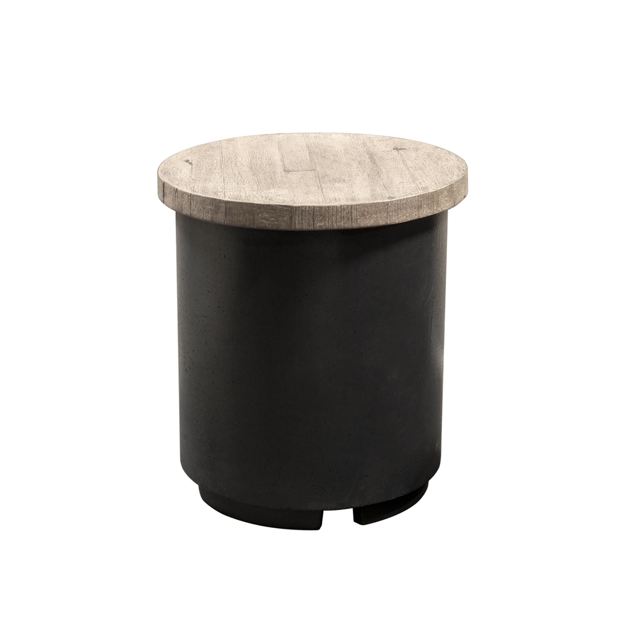 American Fyre Designs Reclaimed Wood Contempo Tank Cover/End Table