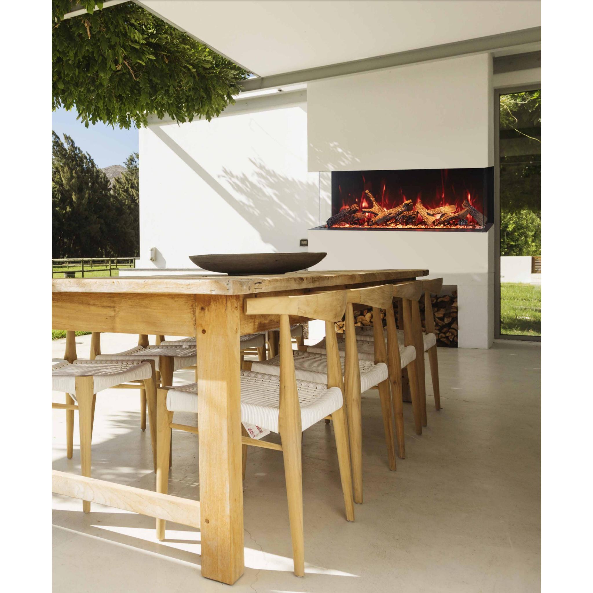 Amantii Tru View XL Deep Smart 3 Sided Electric Fireplace