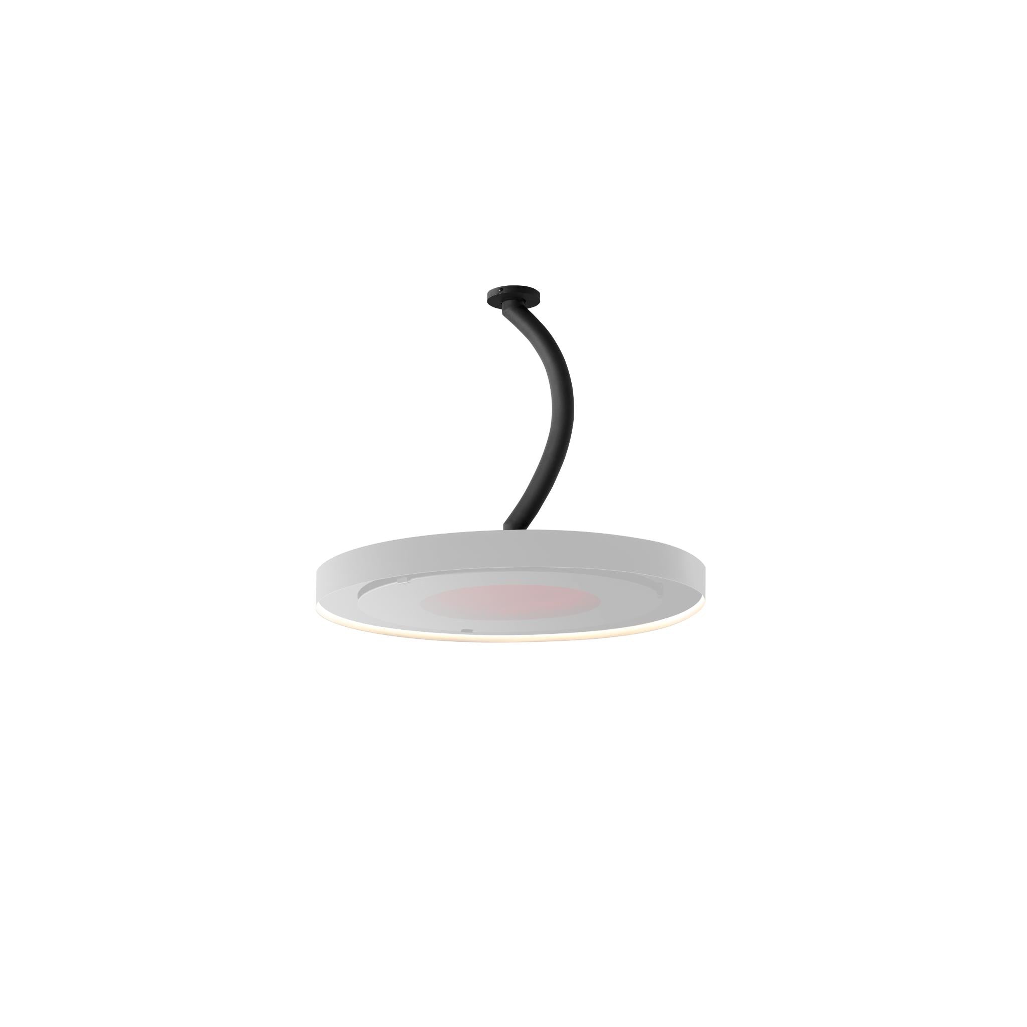 Bromic Eclipse Smart-Heat Electric Pendant Heater with 24″ Curved Ceiling Mount