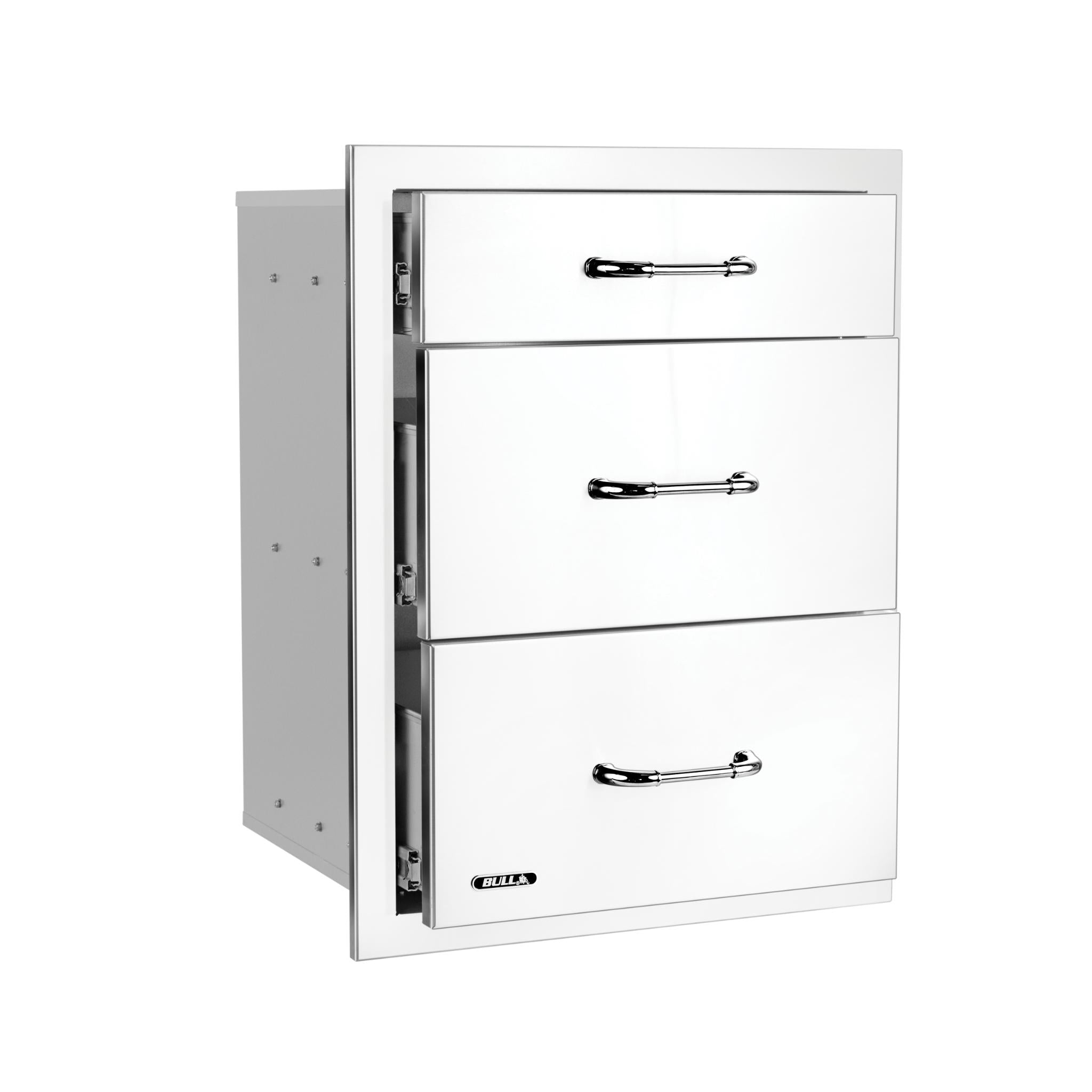 Bull Drawer, Triple, 2+1 S/S w/ Reveal