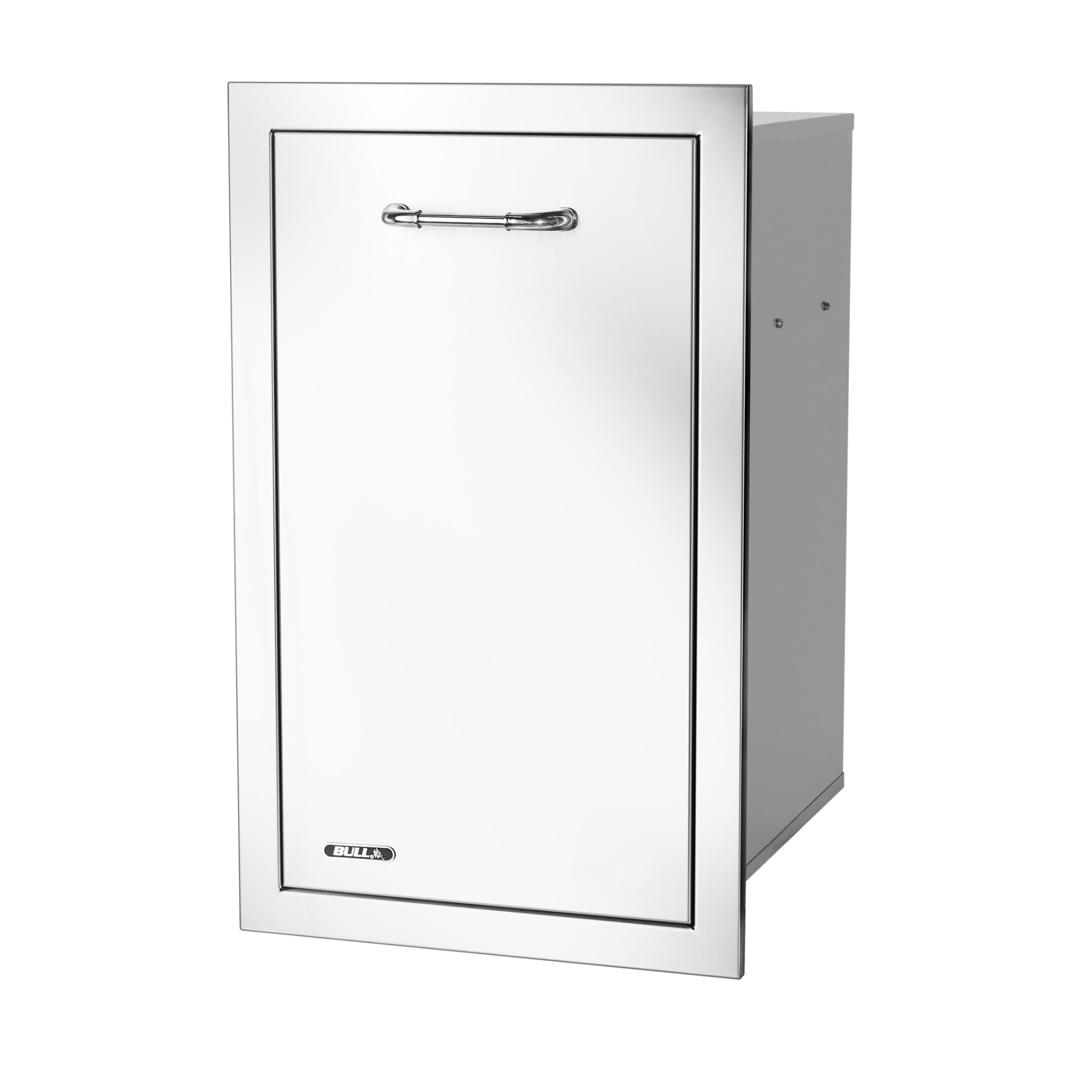 Bull Slim 10 Gallon Trash Drawer With Trash Can w/ Reveal