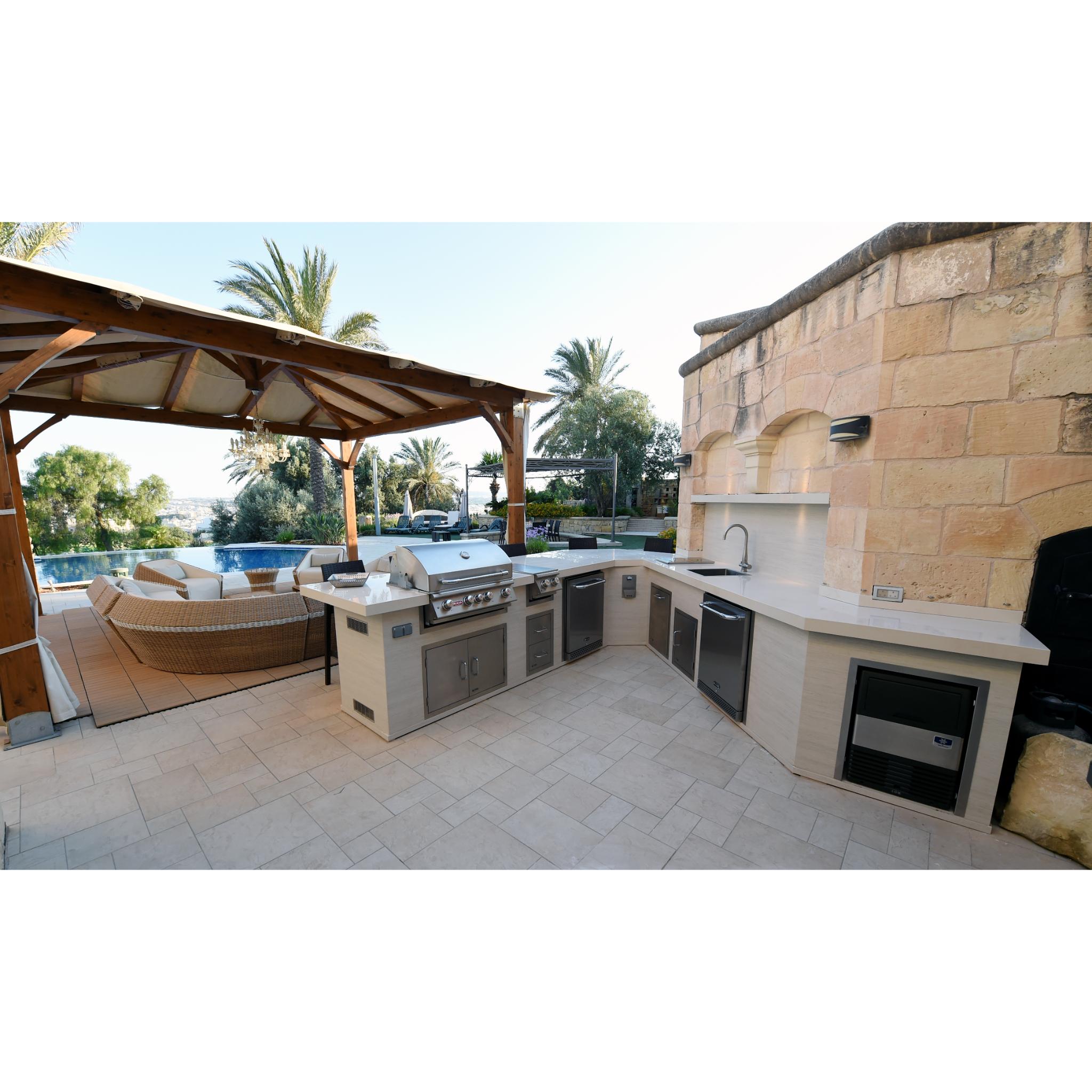 Bull Stainless Steel Double Drawer w/ Reveal