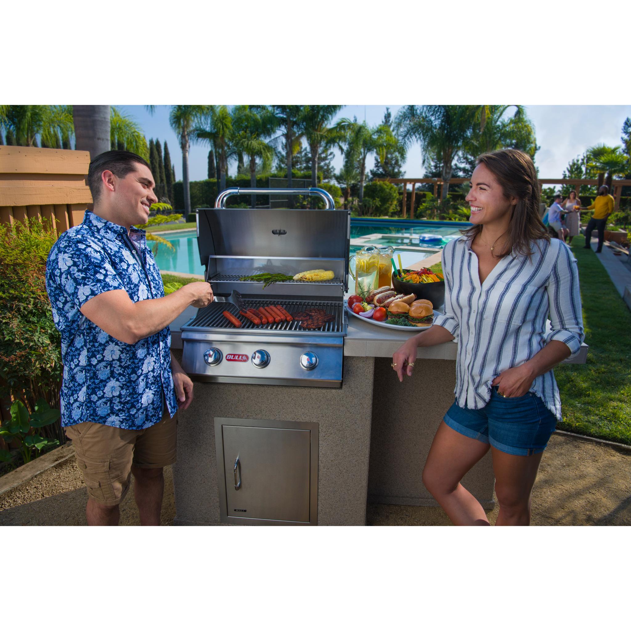 Bull 24" Steer Drop In Grill 3 Burner / 45,000 BTU's