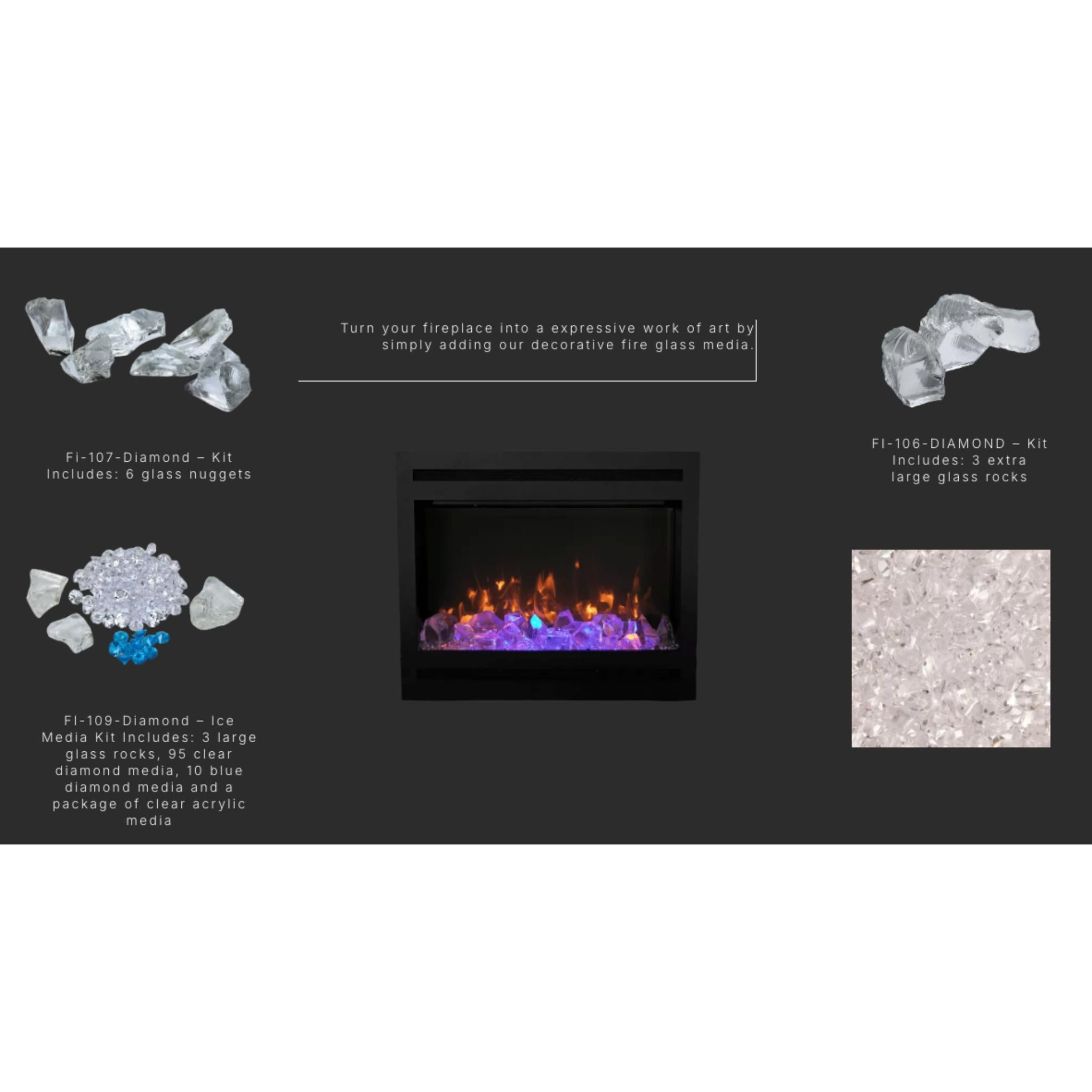 Amantii Decorative Fireglass Sets