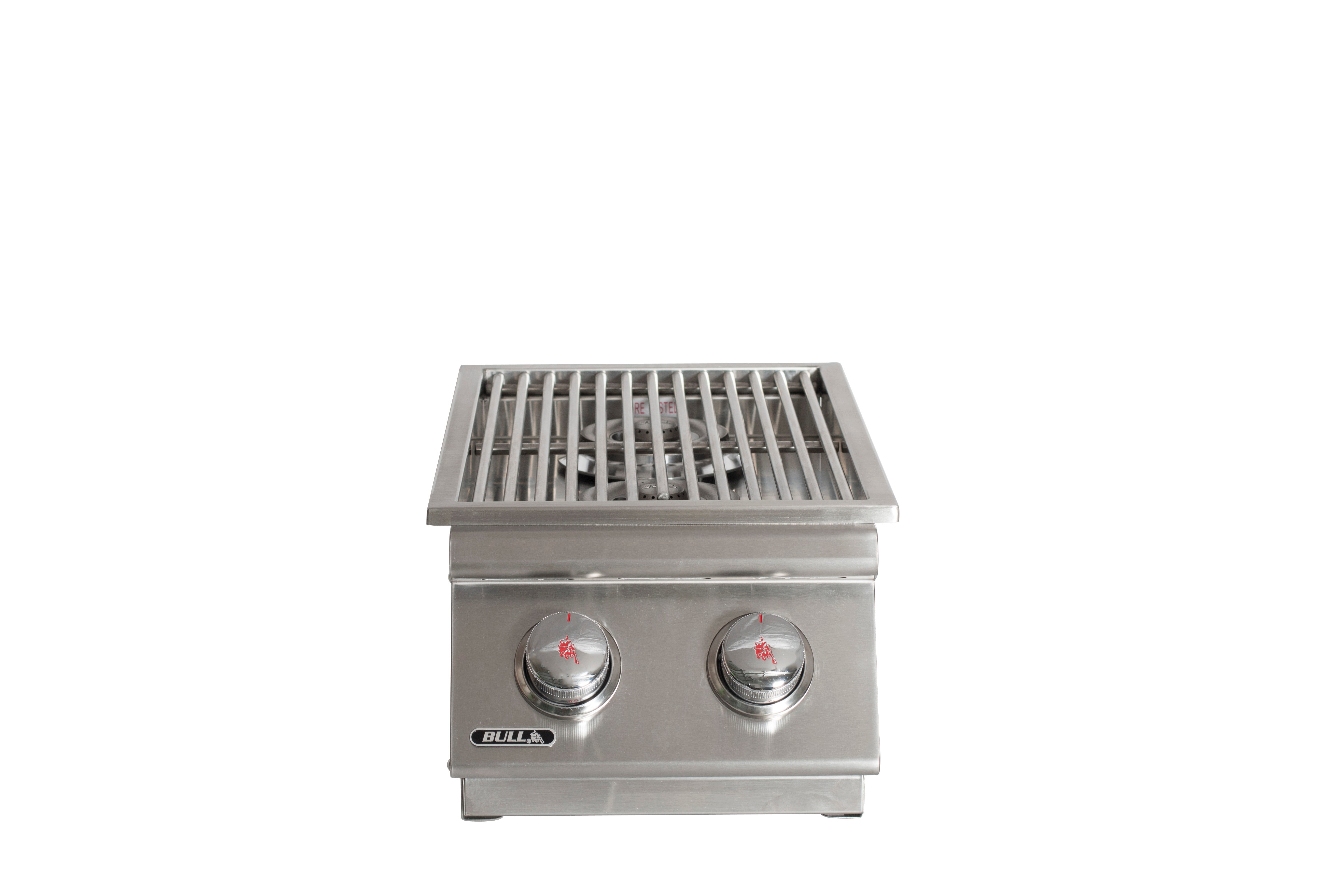 Bull Double Slide-In Side Burner with Cover