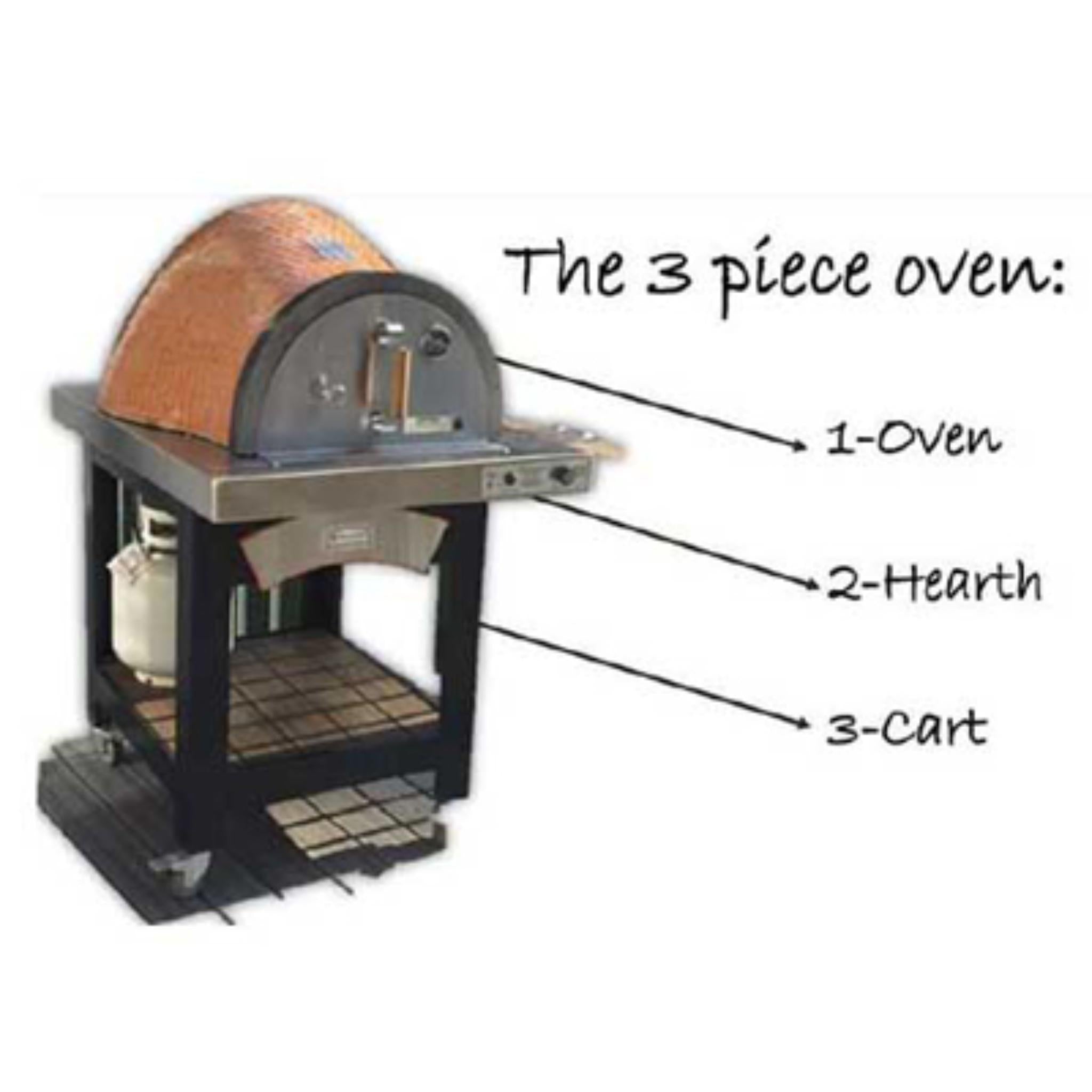 HPC Forno De Pizza Forno Series Portable Pizza Oven with Cart