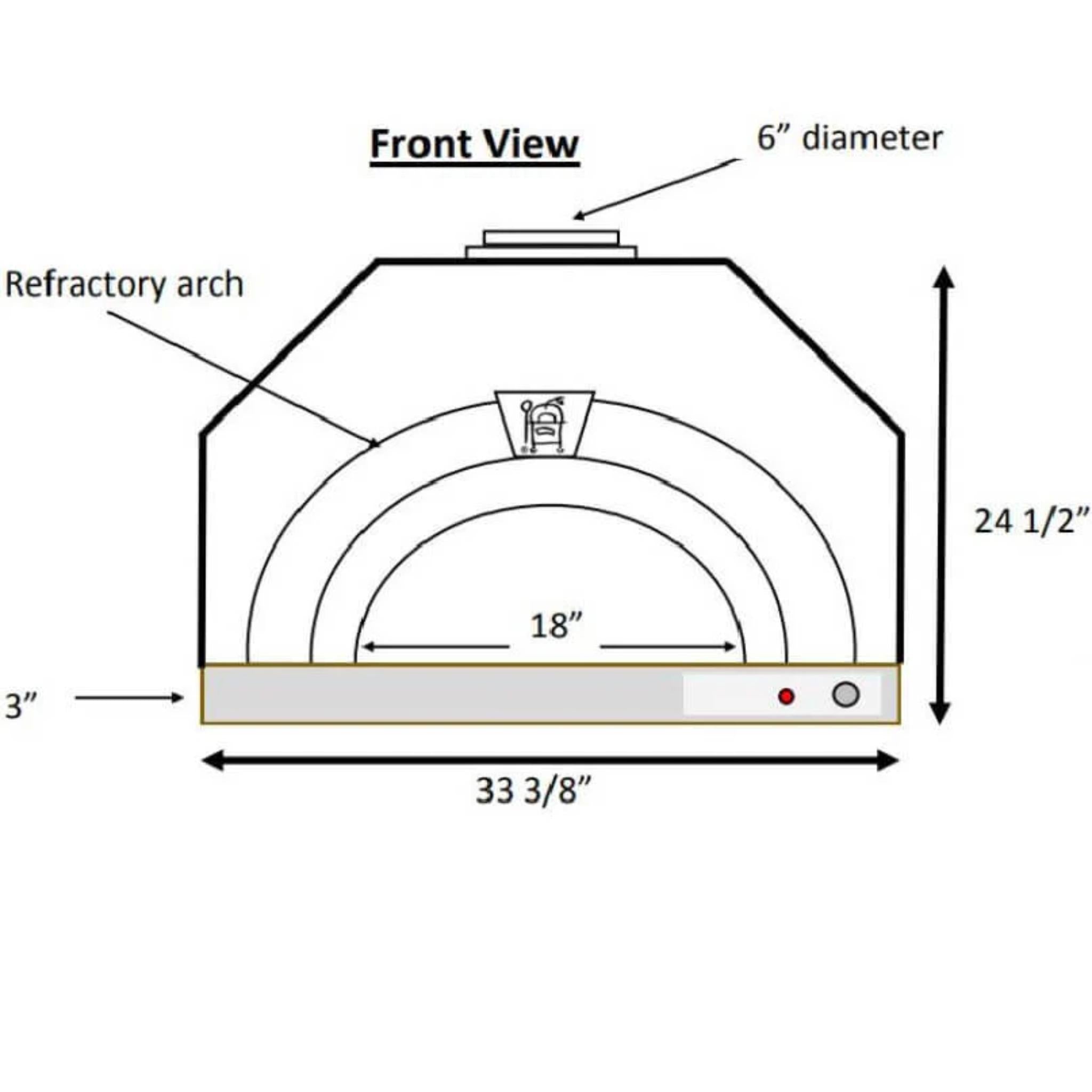HPC Forno de Pizza Di Napoli Ready to Finish Built In Pizza Oven