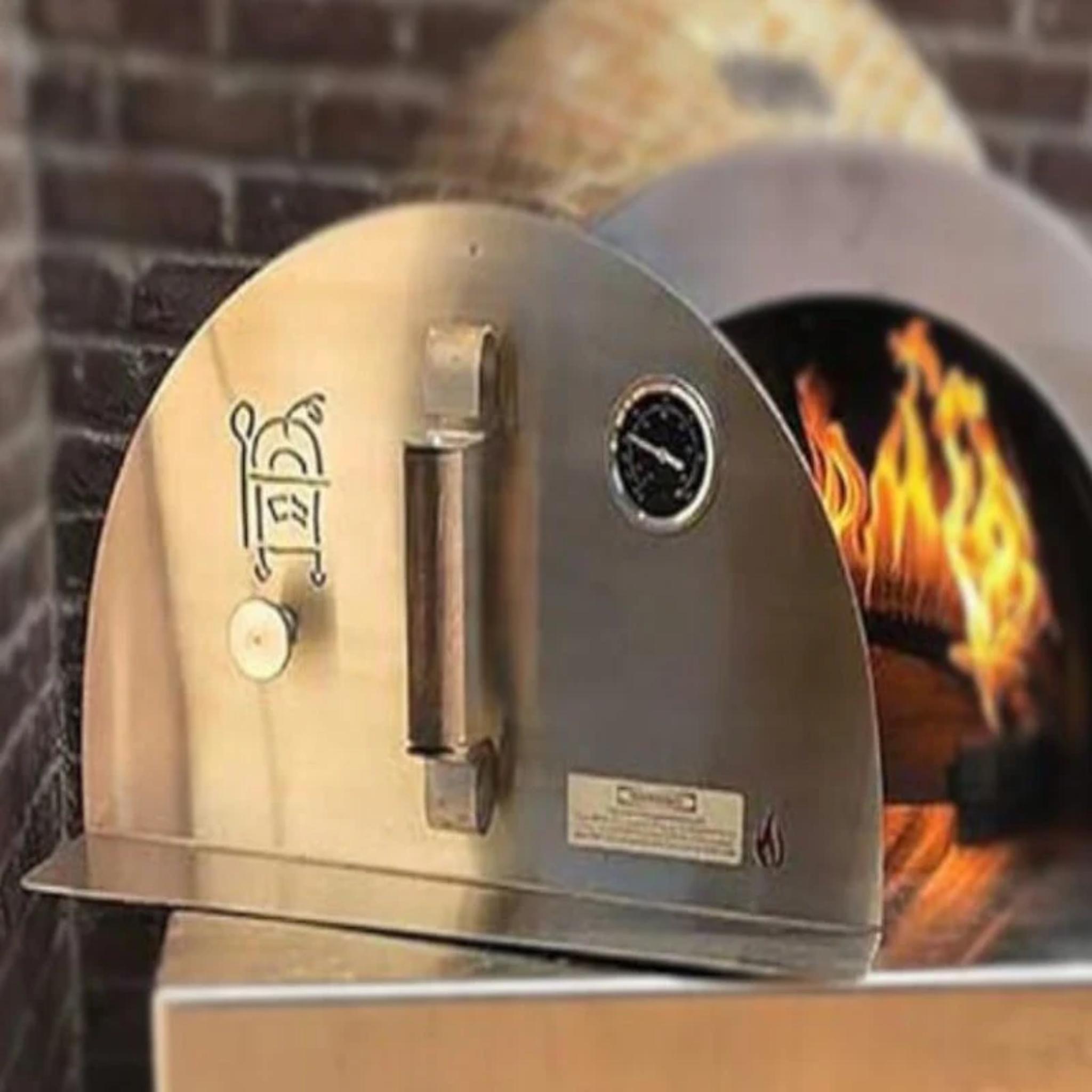 HPC Forno de Pizza Pizza Oven Door with Thermometer