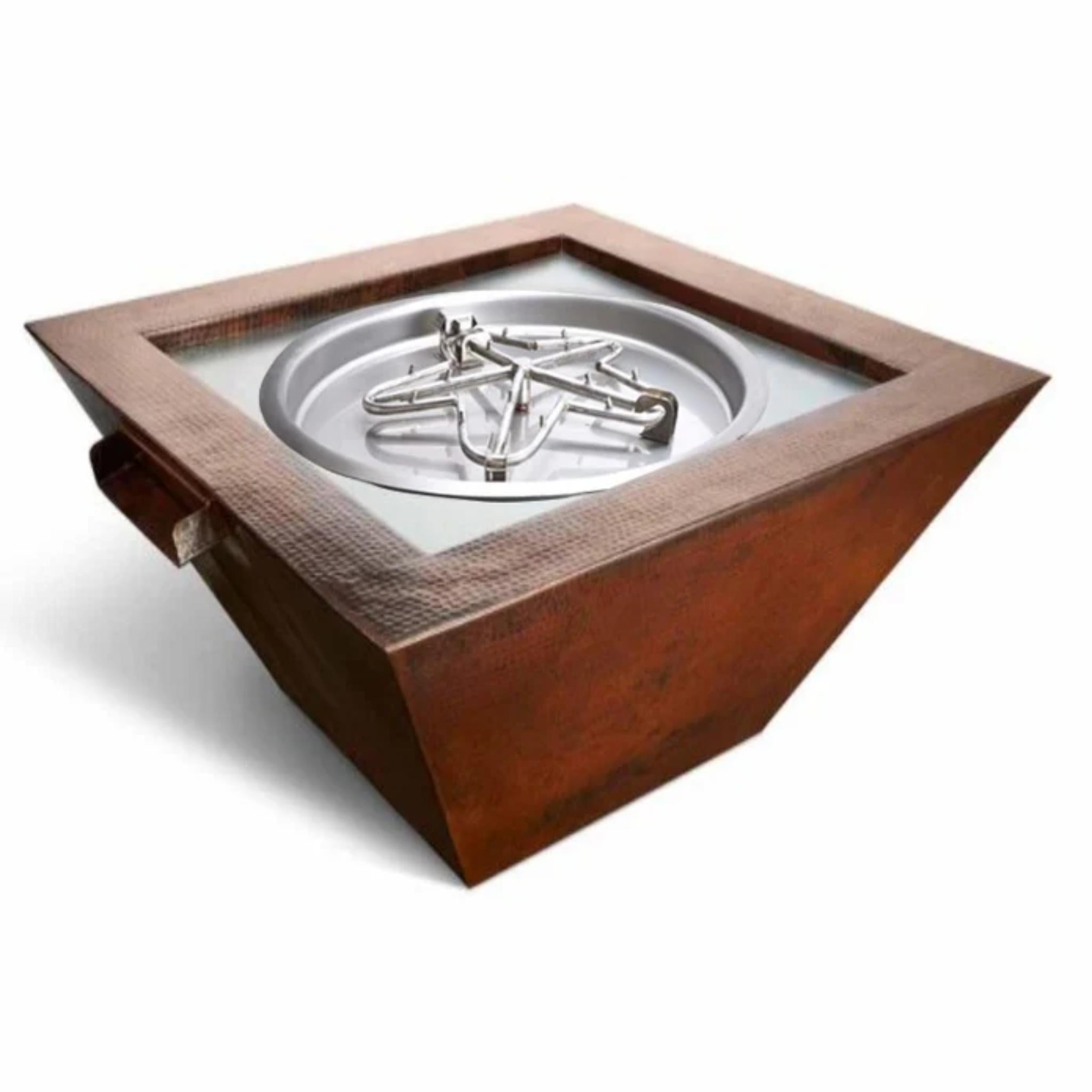 HPC Sierra Rectangular 36" Copper Fire Bowl