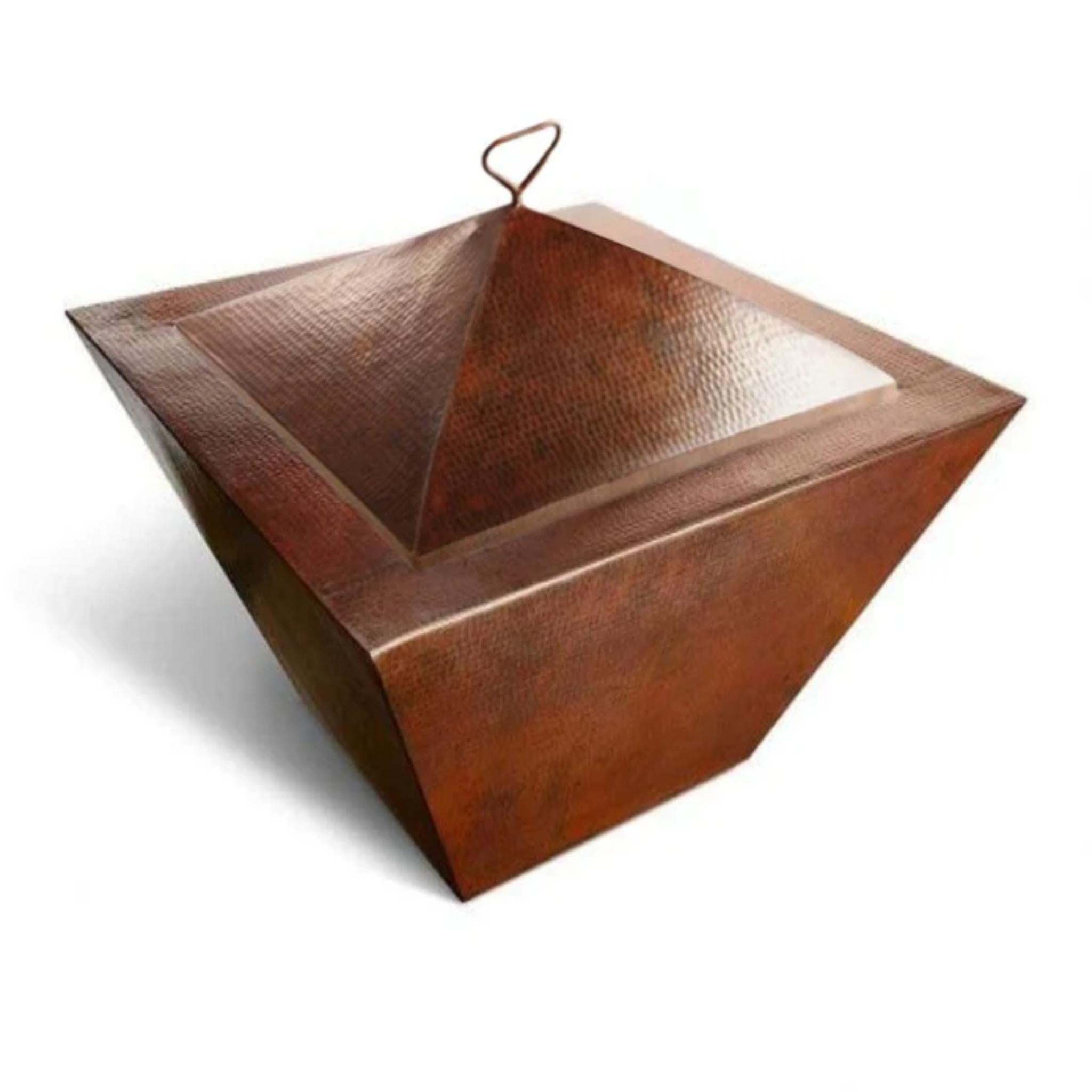 HPC Sierra Rectangular 36" Copper Fire Bowl