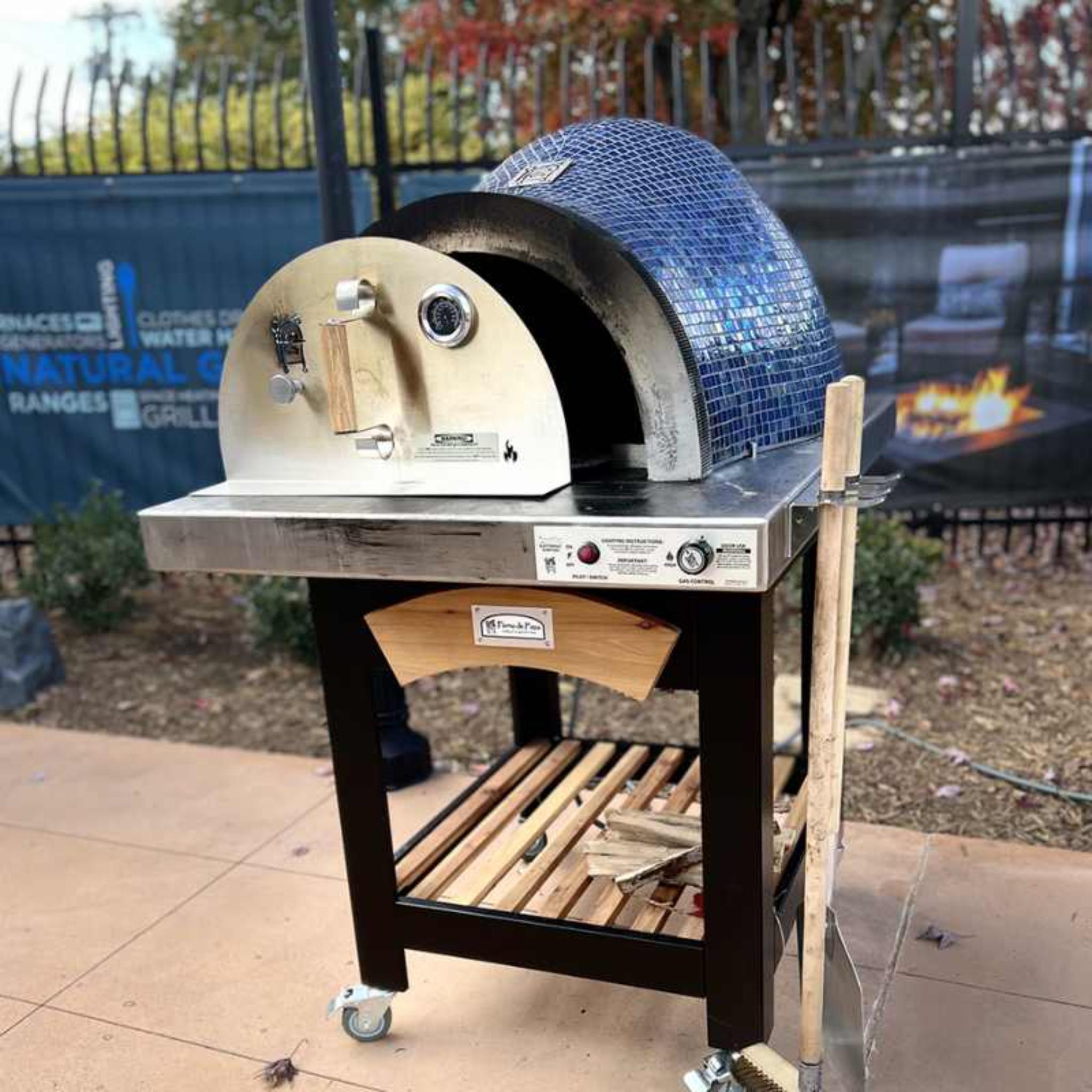 HPC Forno De Pizza Forno Series Portable Pizza Oven with Cart