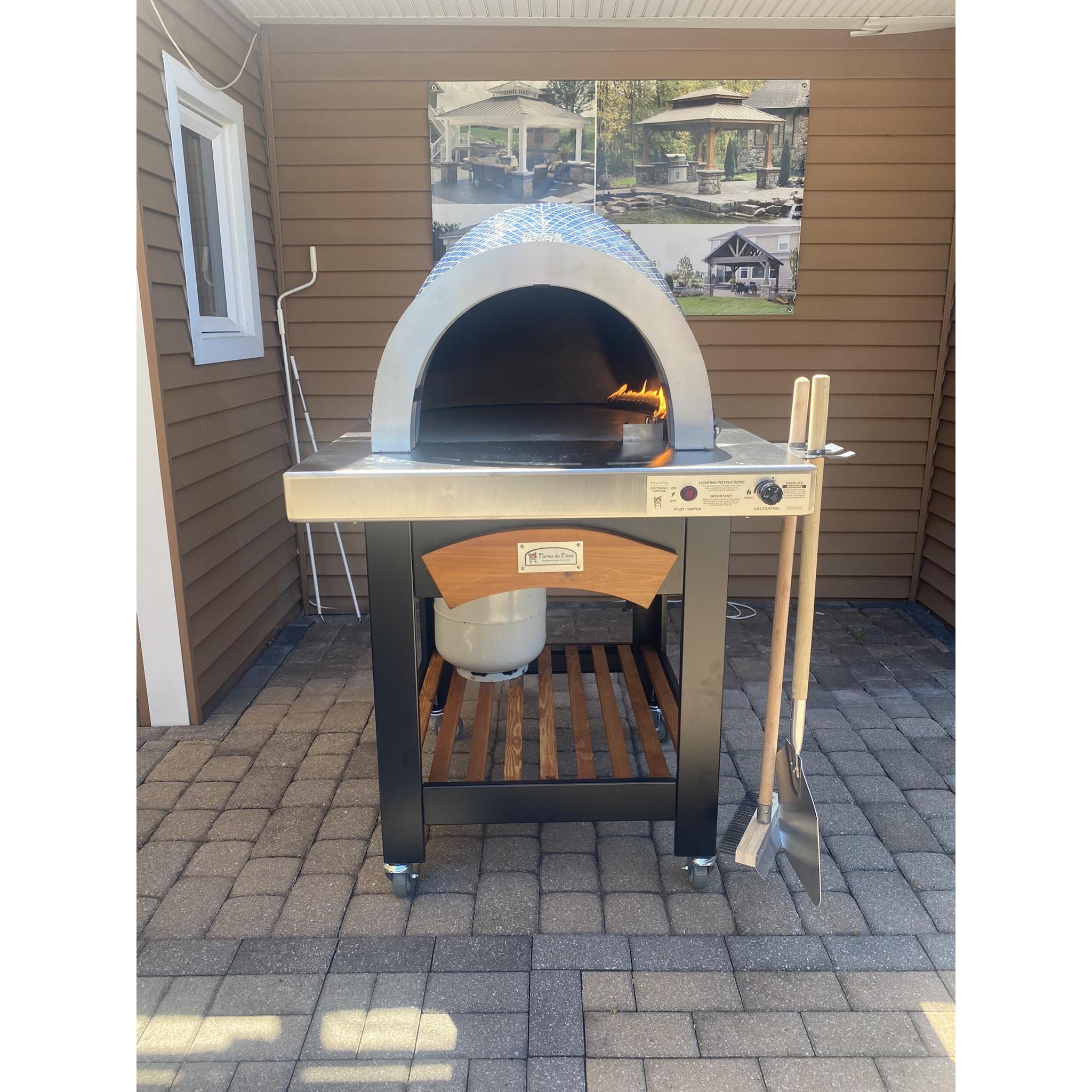 HPC Forno De Pizza Forno Series Portable Pizza Oven with Cart