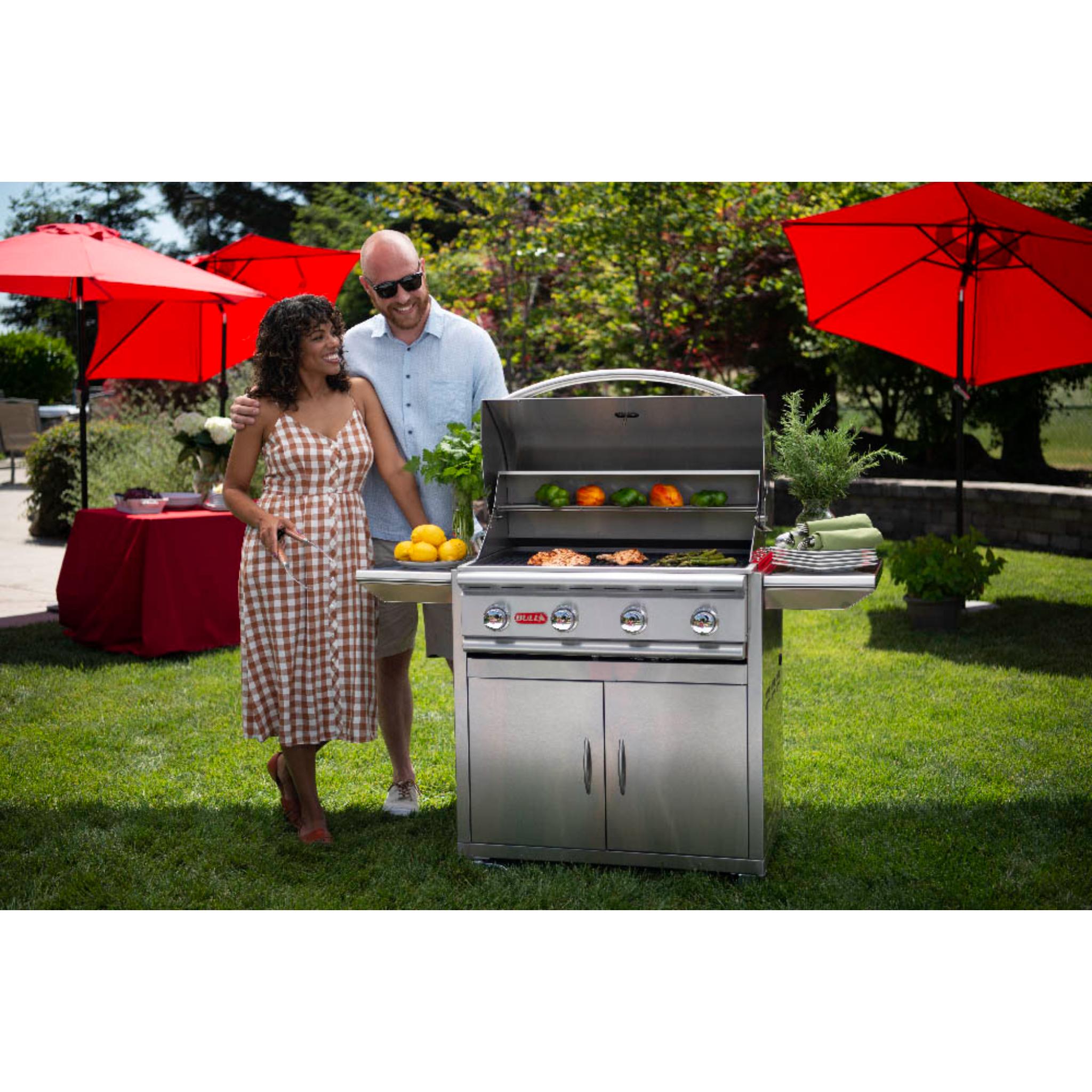 Bull 30" Angus Complete Grill Cart 4 Burner / 75,000 BTU's