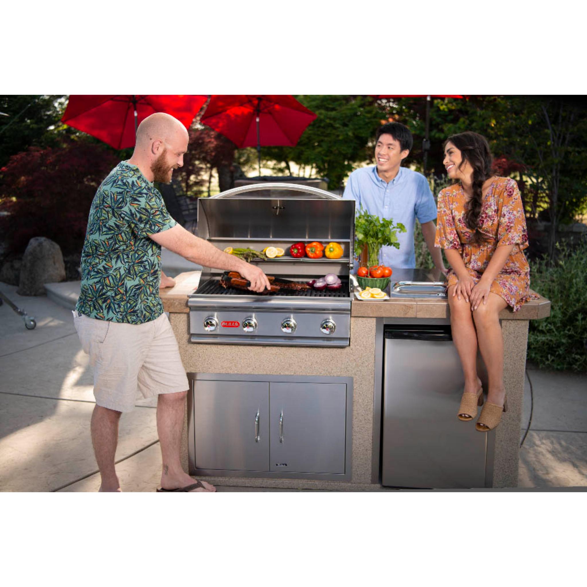 Bull 30" Outlaw Drop In Grill 4 Burner / 60,000 BTU's