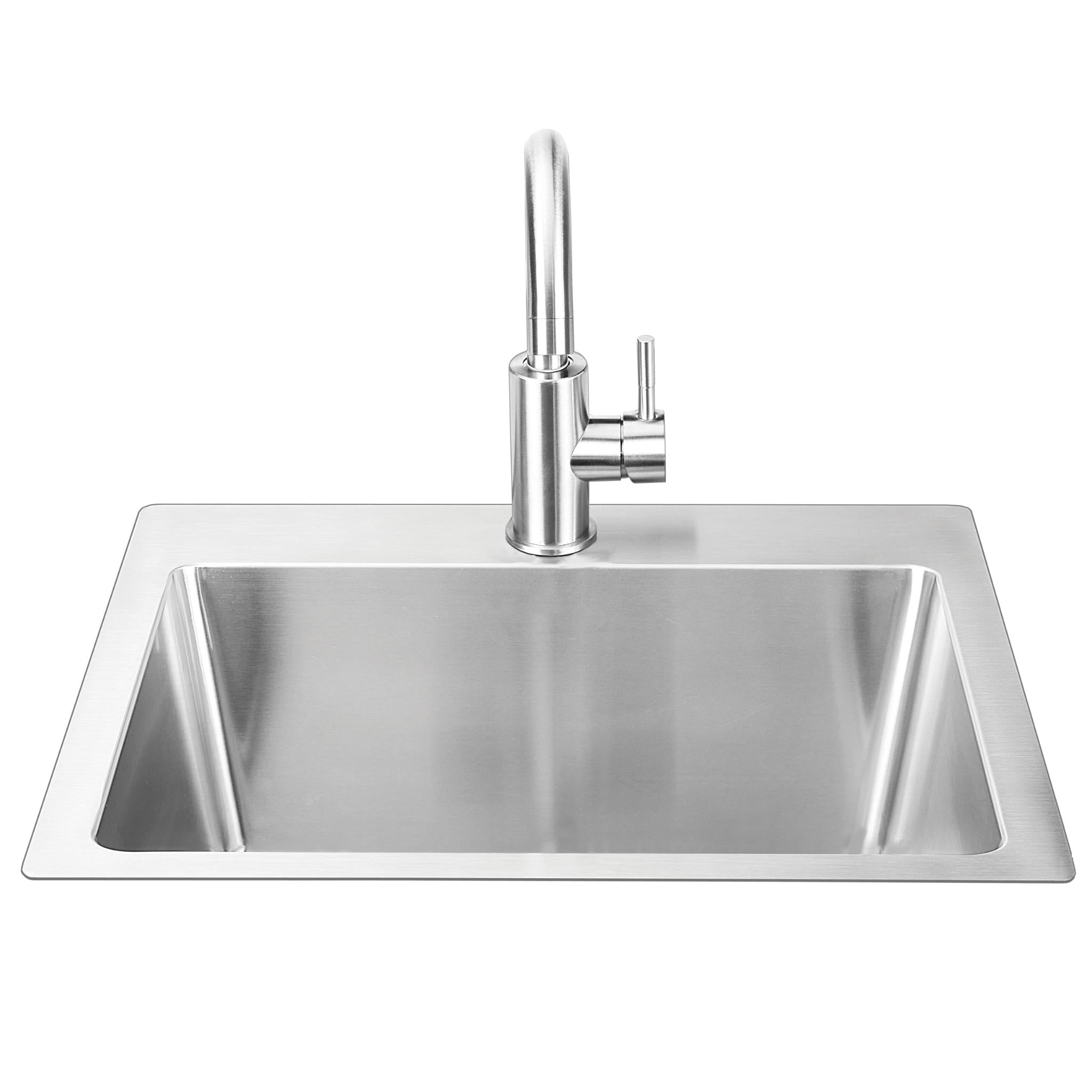 Bull SS Sink & Faucet Under & Over Mount - All In one Kit