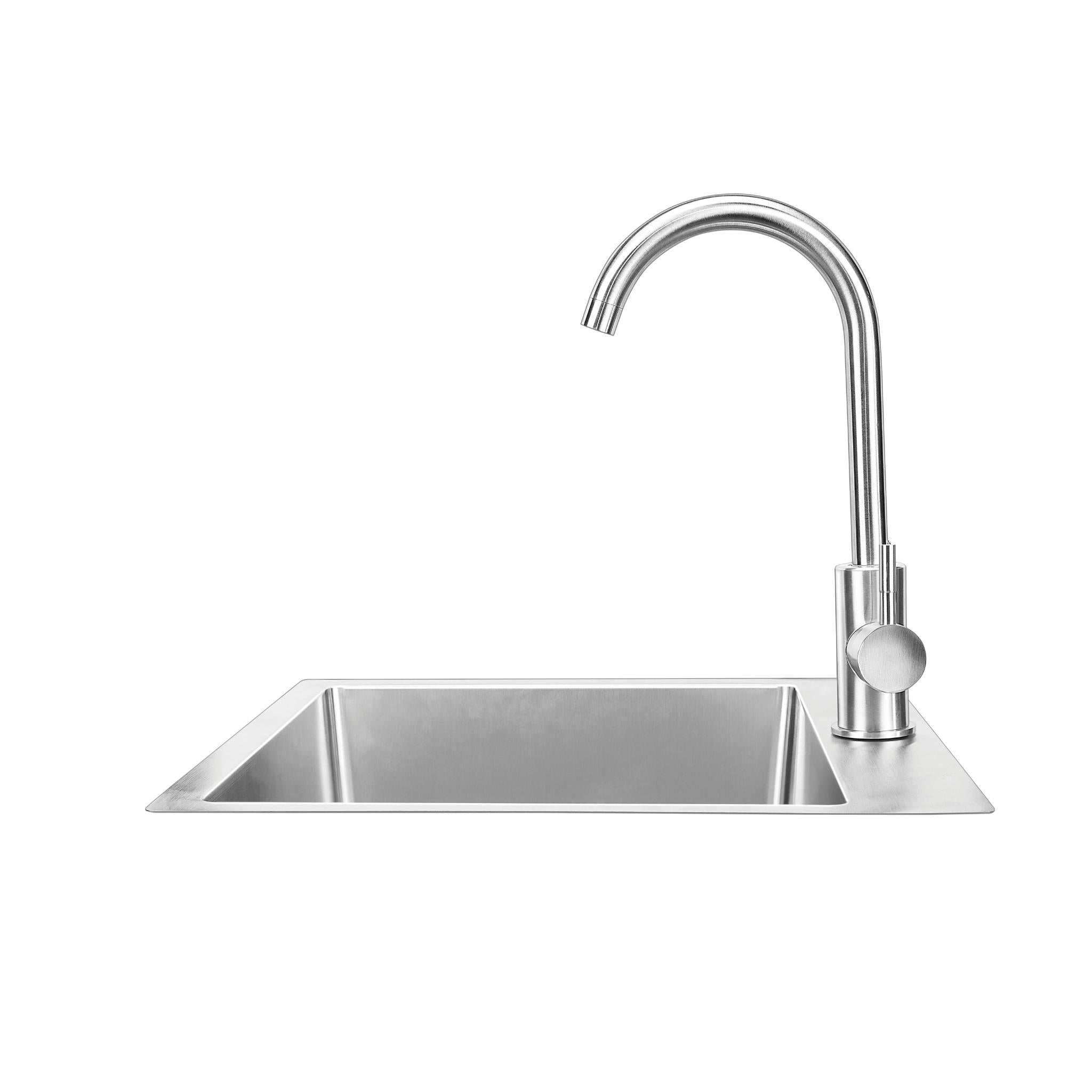 Bull SS Sink & Faucet Under & Over Mount - All In one Kit