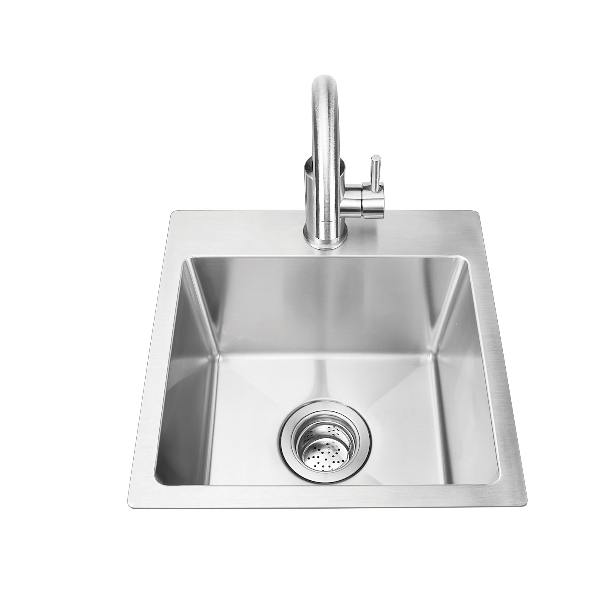 Bull SS Sink & Faucet Under & Over Mount - All In one Kit