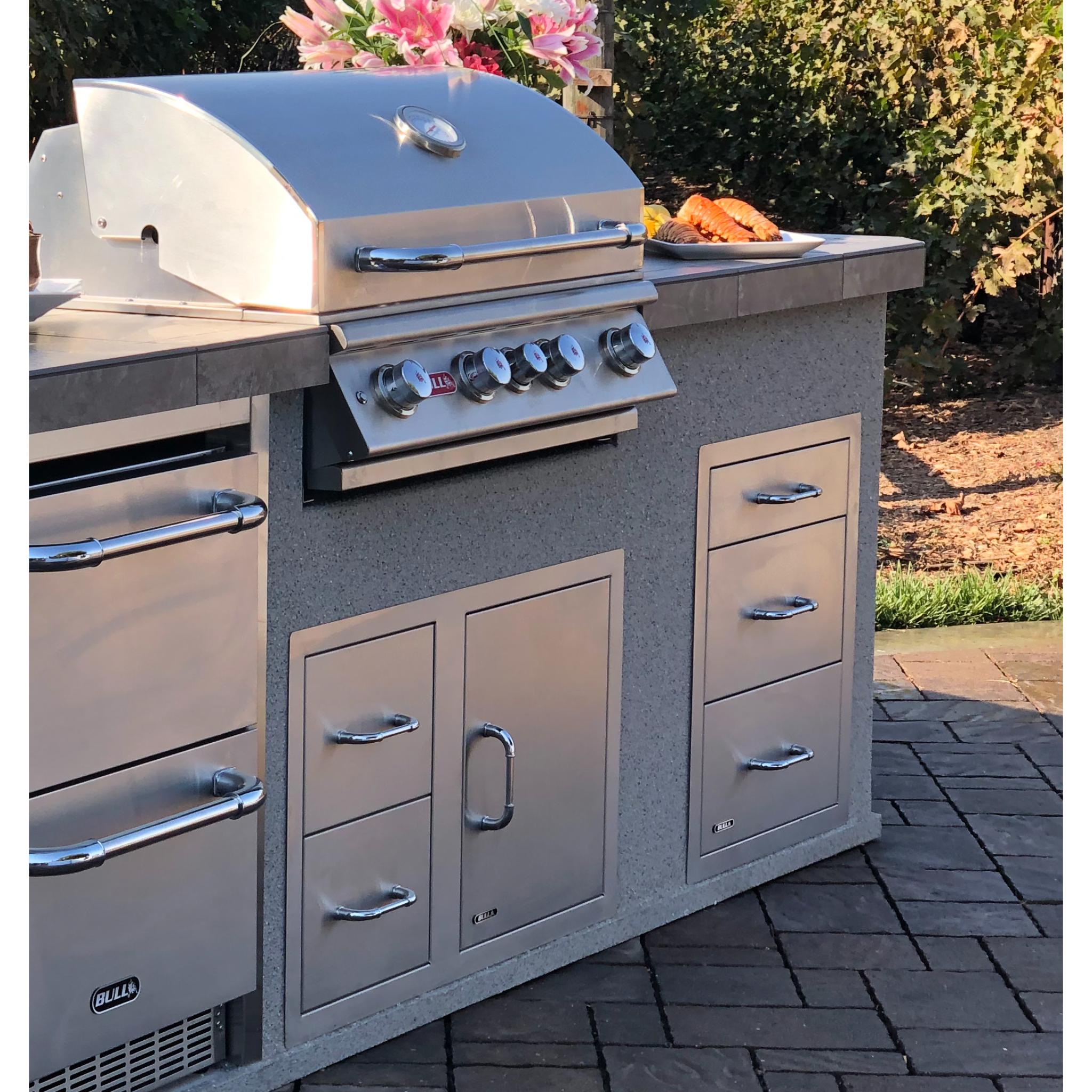 Bull 30" Angus Drop In Grill w/light 4 Burner / 75,000 BTU's