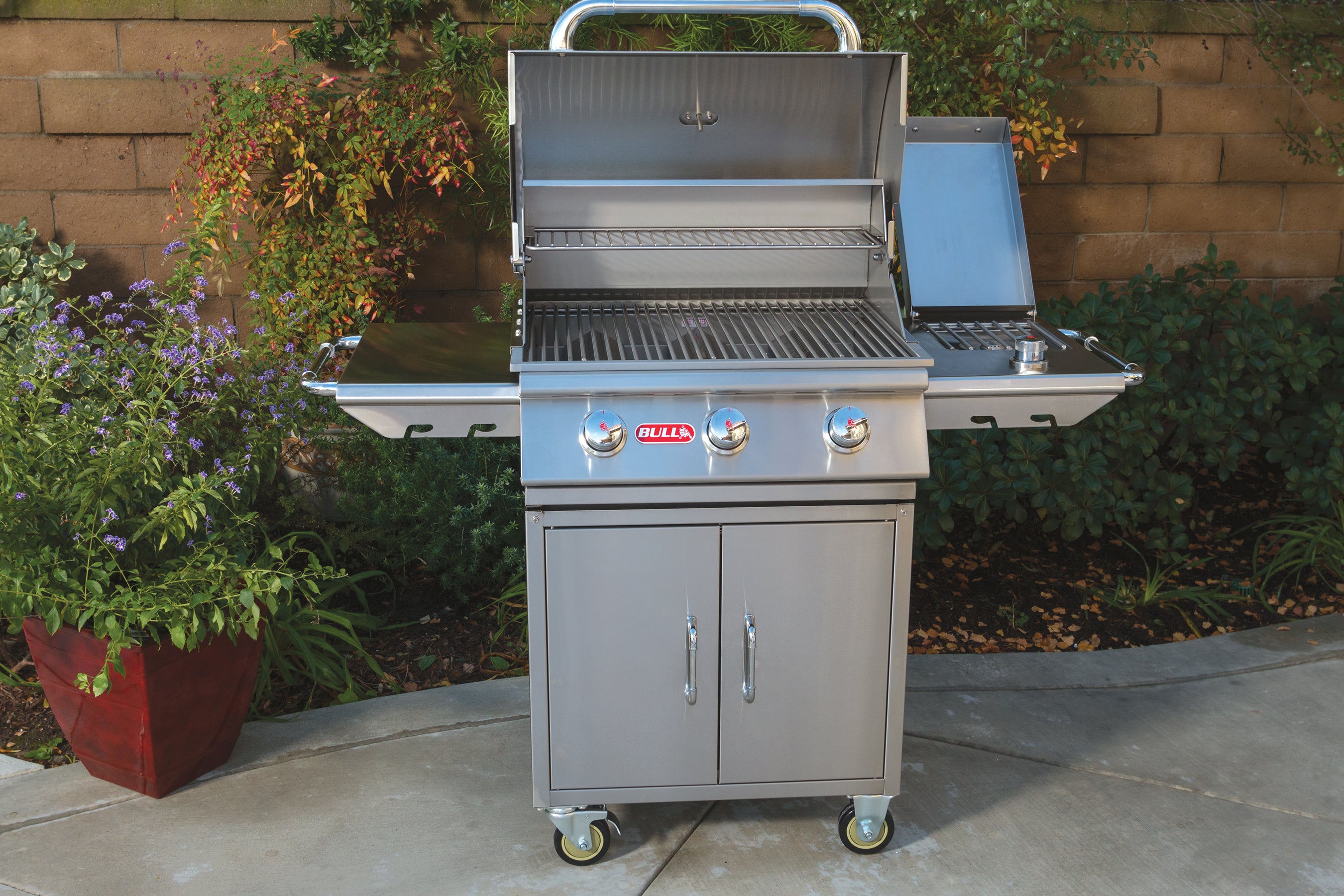 Bull Sidekick - Side Burner for Complete Grill Cart, LP Only