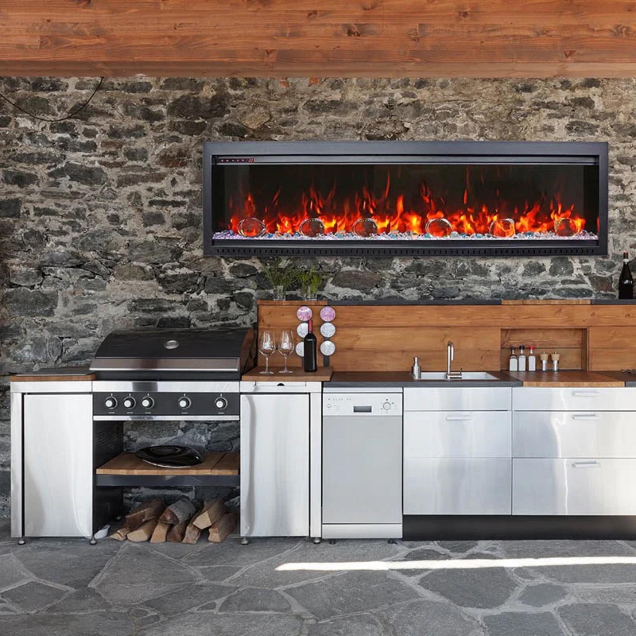 Amantii Symmetry Bespoke Smart Electric Fireplace