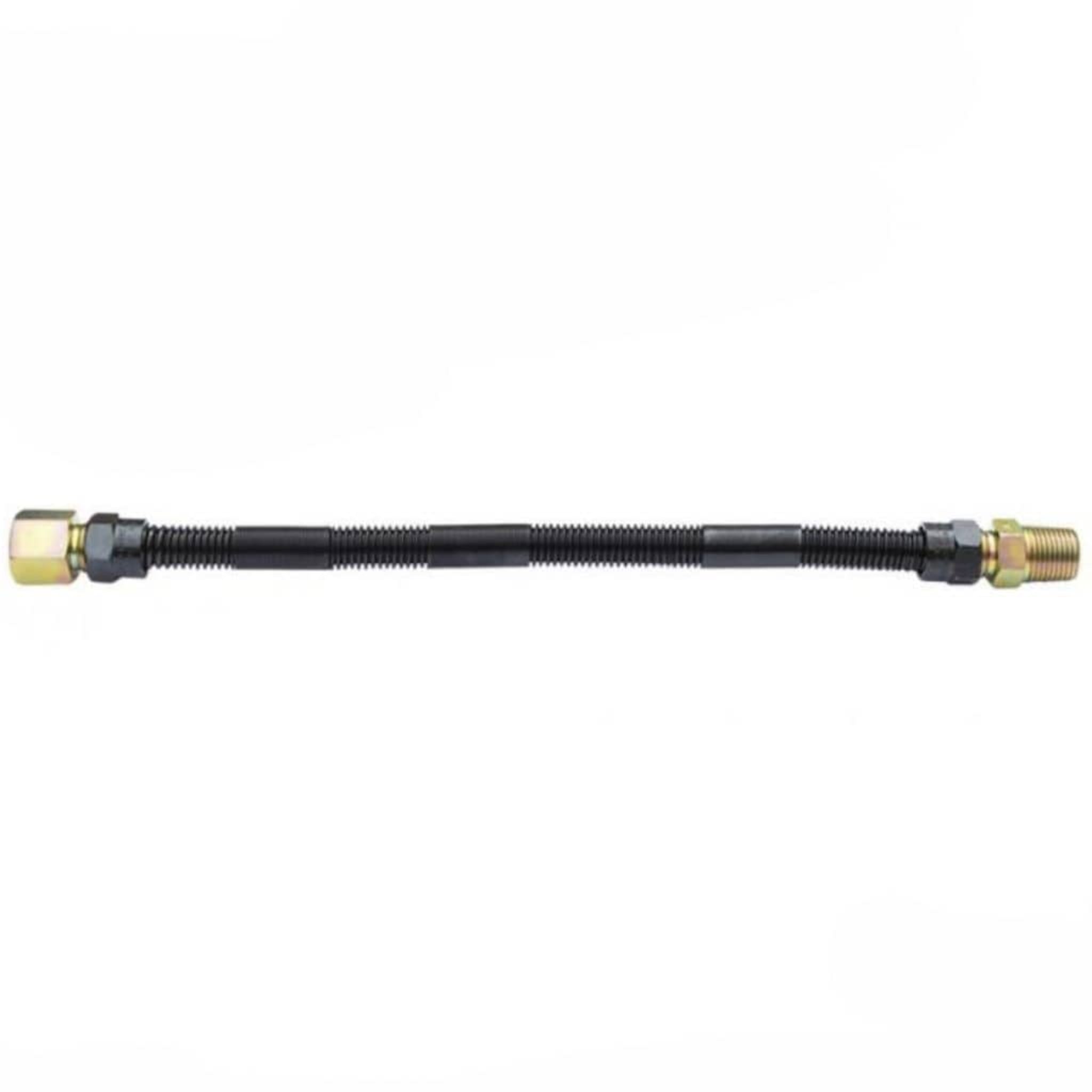 Schwank Black Finish Stainless Steel Flexible Gas Connector, 3/8" x 24" & 1/2" x 24"