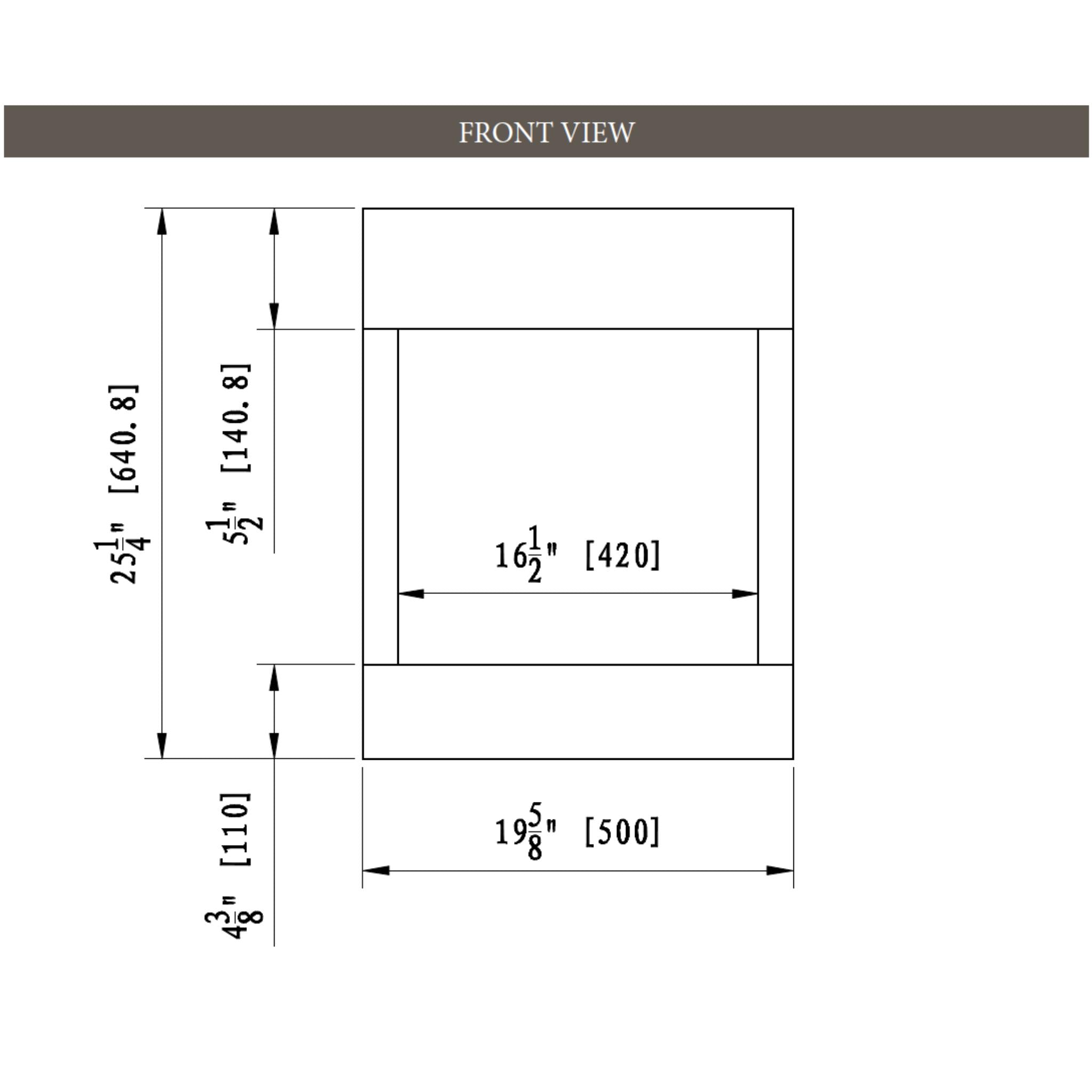 Amantii 20 Inch Cube Smart Lumina Electric Fireplace