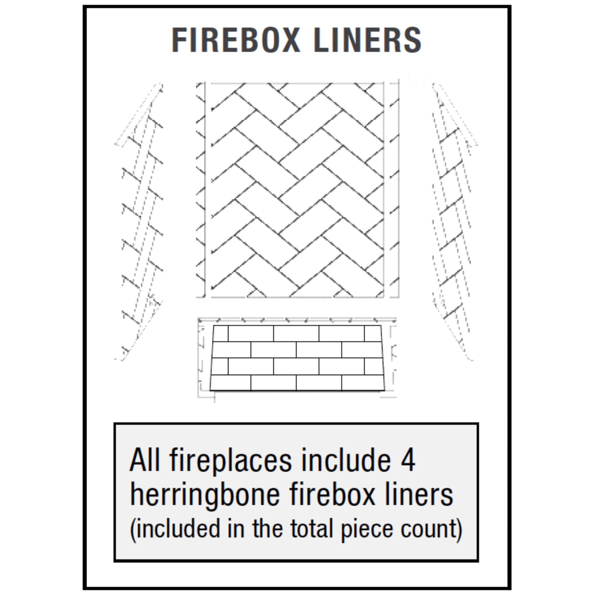 American Fyre Designs Contractors Model Outdoor Gas Fireplace with Moulding