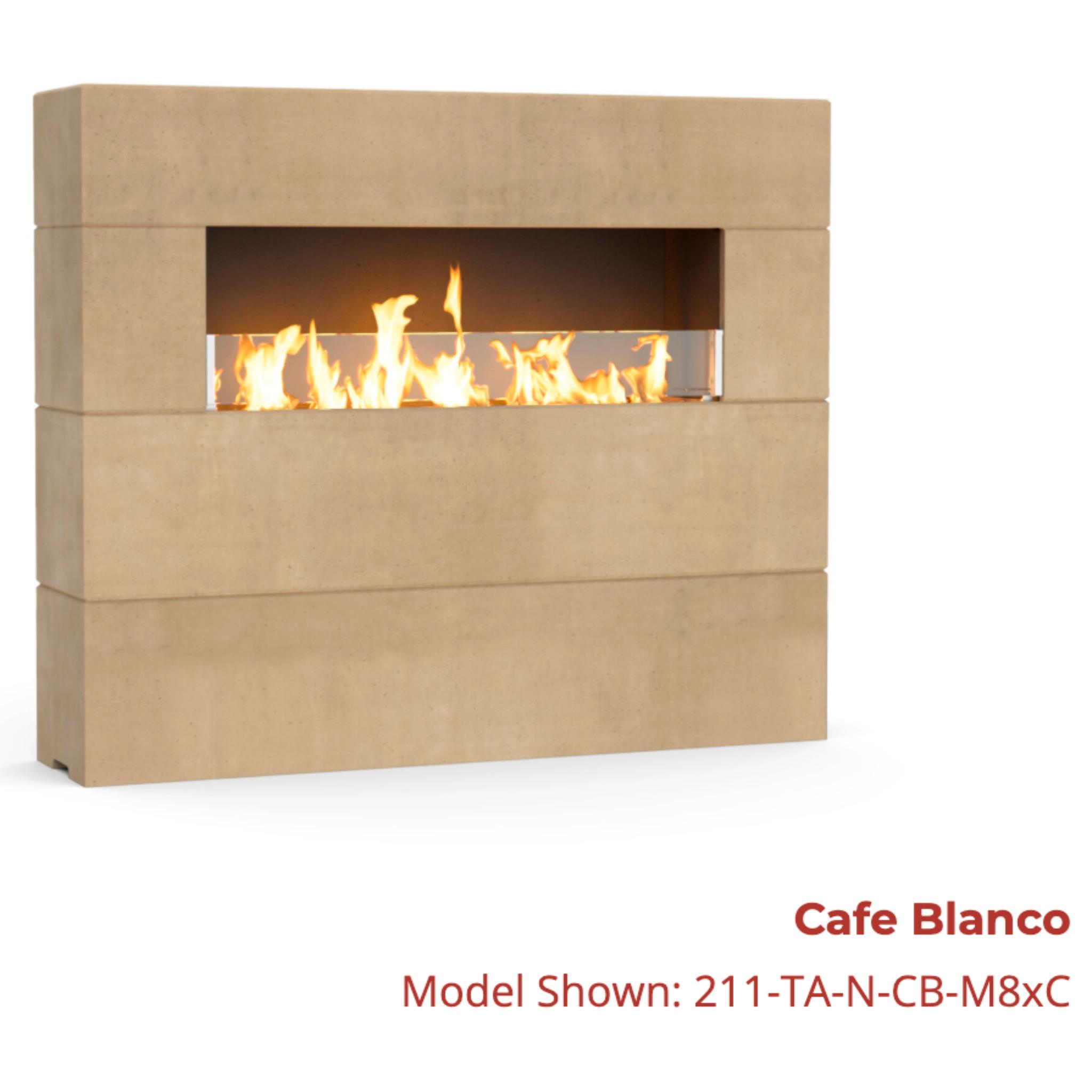 American Fyre Designs 72" Milan Tall Linear Outdoor Gas Fireplace