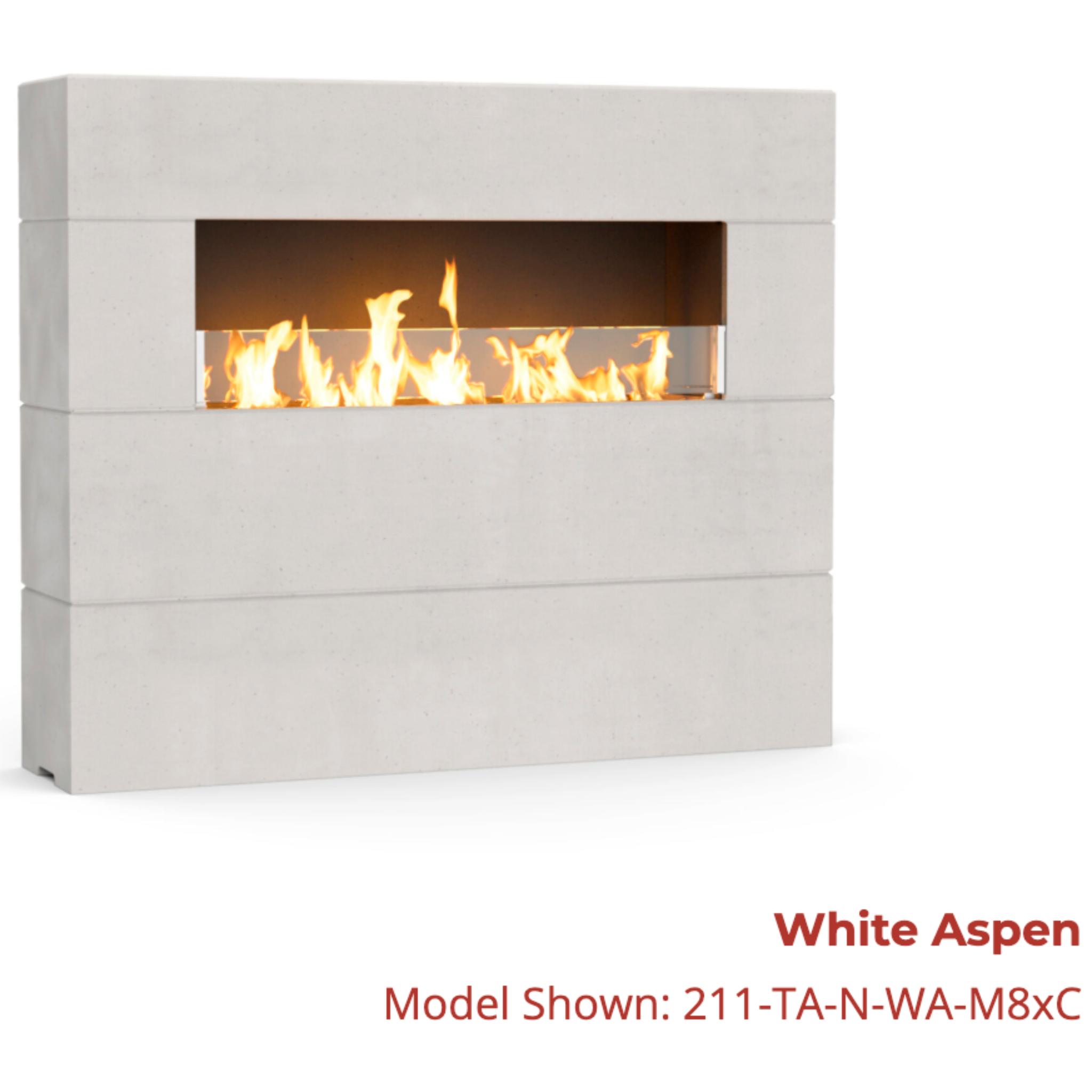 American Fyre Designs 72" Milan Tall Linear Outdoor Gas Fireplace