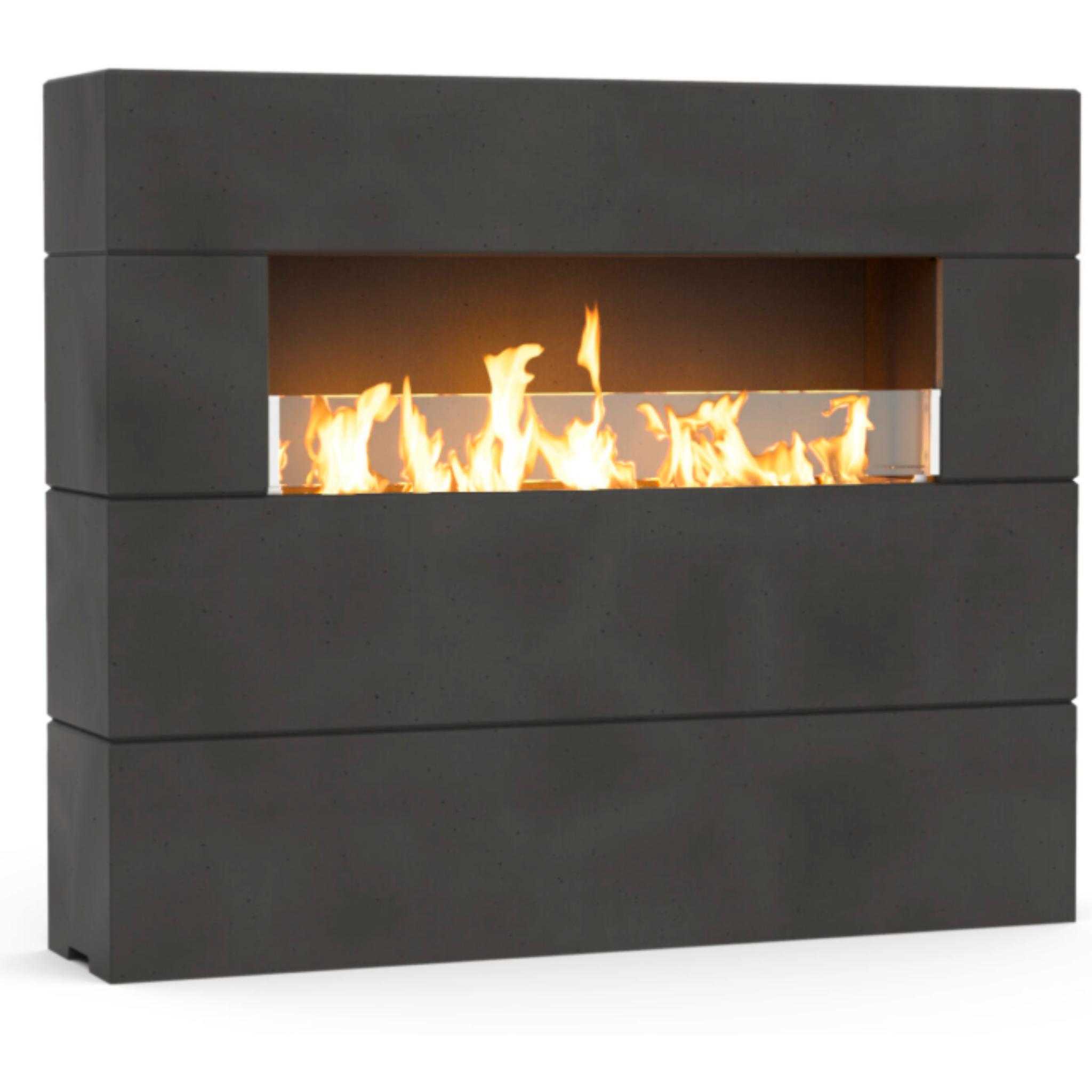 American Fyre Designs 72" Milan Tall Linear Outdoor Gas Fireplace