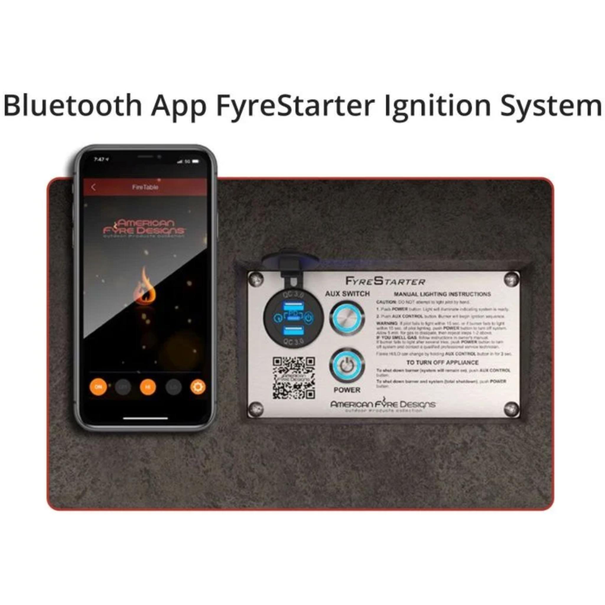 American Fyre Designs 72" Milan Tall Linear Outdoor Gas Fireplace