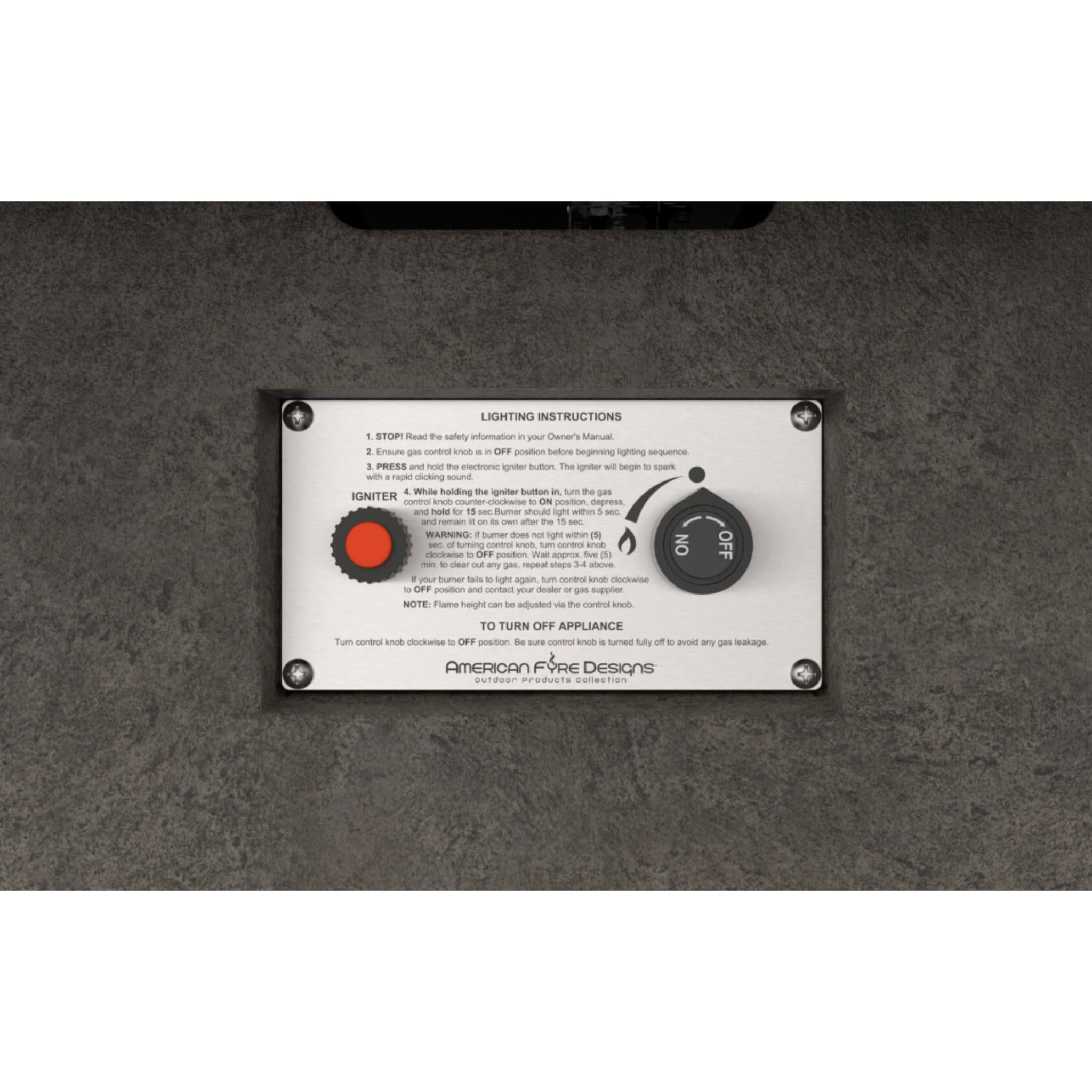 American Fyre Designs 72" Milan Tall Linear Outdoor Gas Fireplace