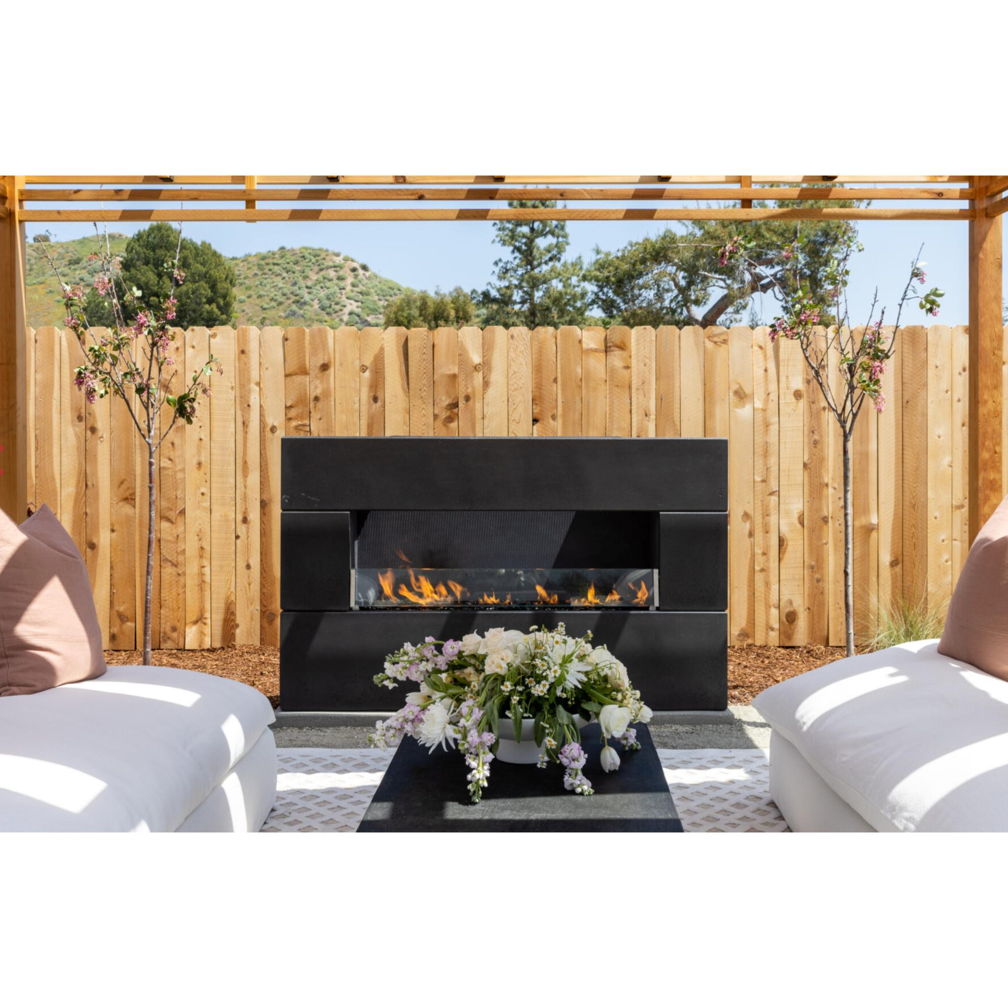 American Fyre Designs 72" Milan Low Linear Outdoor Gas Fireplace