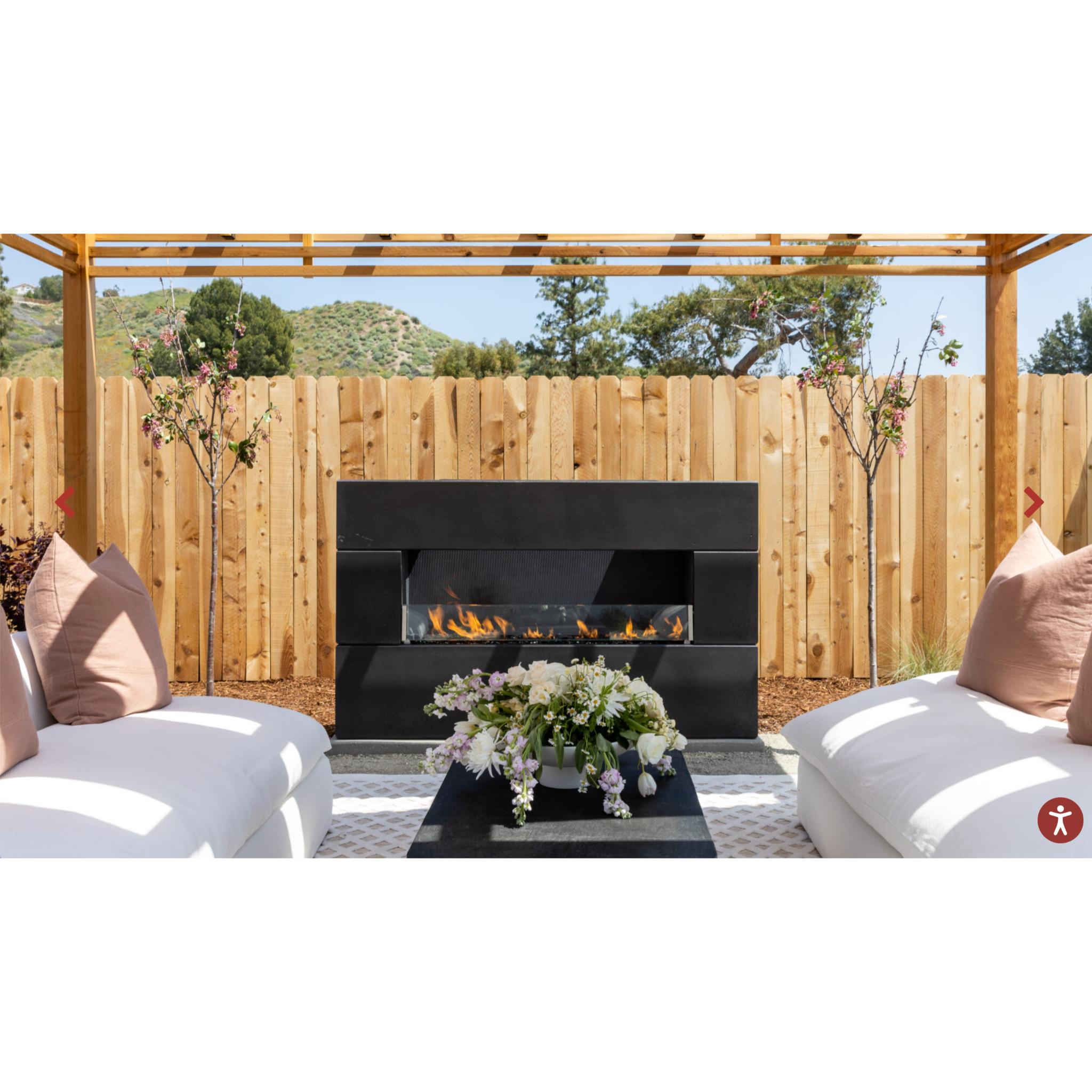 American Fyre Designs 72" Milan Low Linear Outdoor Gas Fireplace