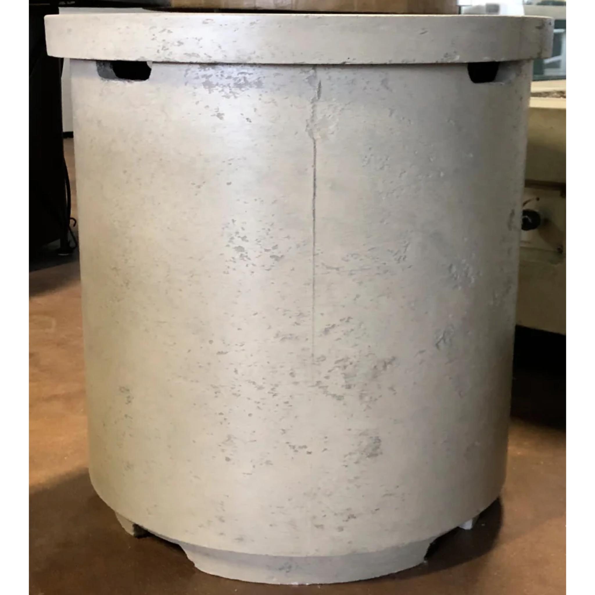 American Fyre Designs Contempo Tank Cover/End Table in GFRC