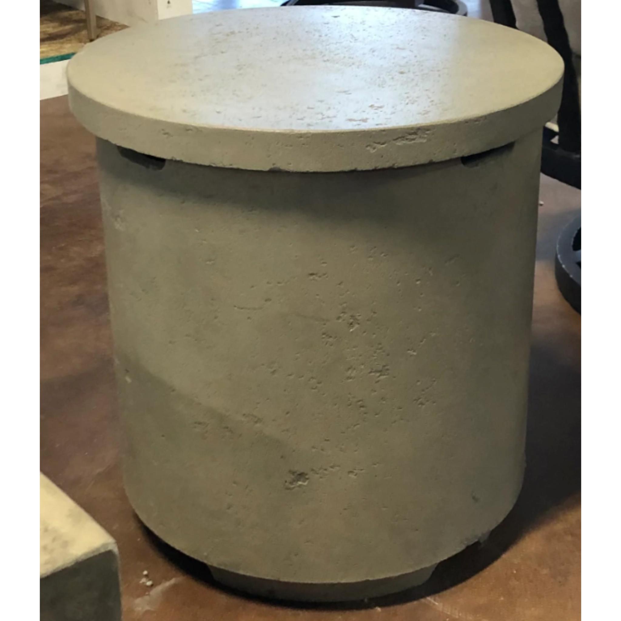 American Fyre Designs Contempo Tank Cover/End Table in GFRC