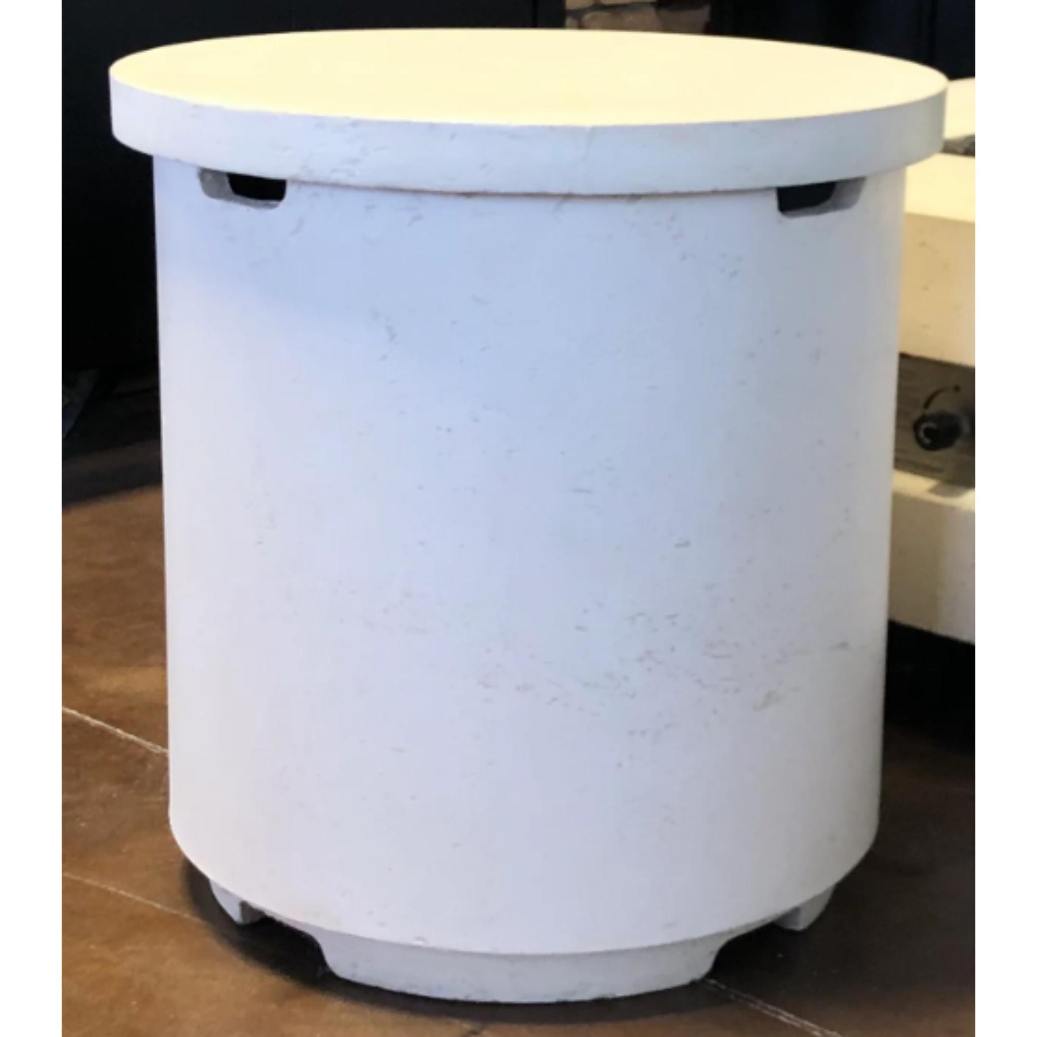 American Fyre Designs Contempo Tank Cover/End Table in GFRC