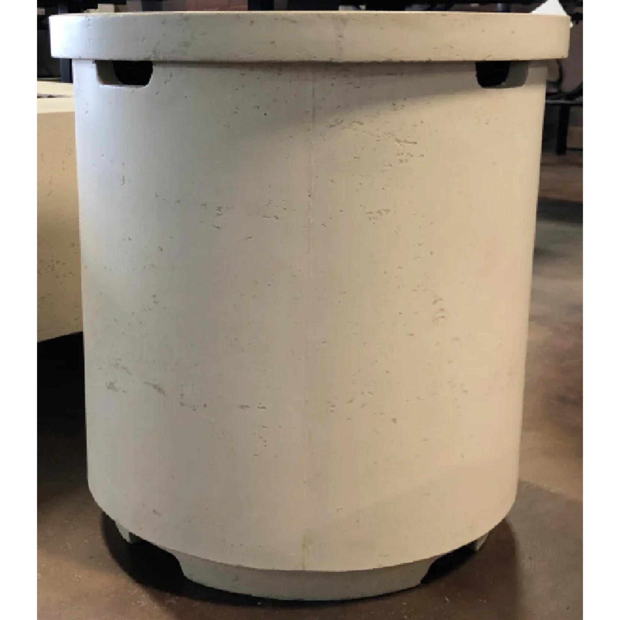 American Fyre Designs Contempo Tank Cover/End Table in GFRC