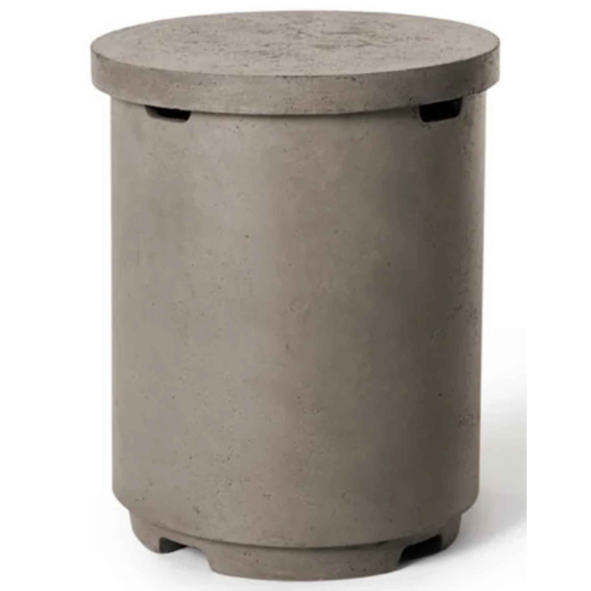 American Fyre Designs Contempo Tank Cover/End Table in GFRC