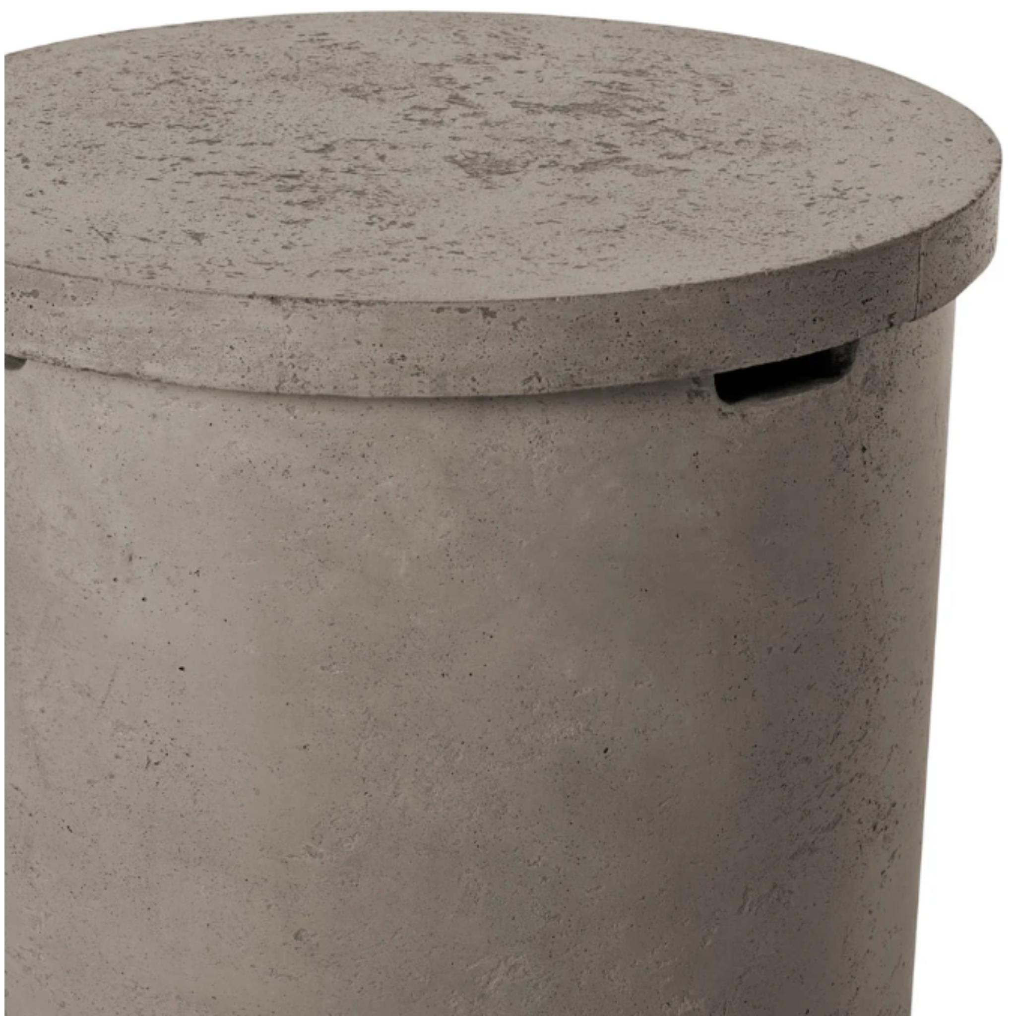 American Fyre Designs Contempo Tank Cover/End Table in GFRC