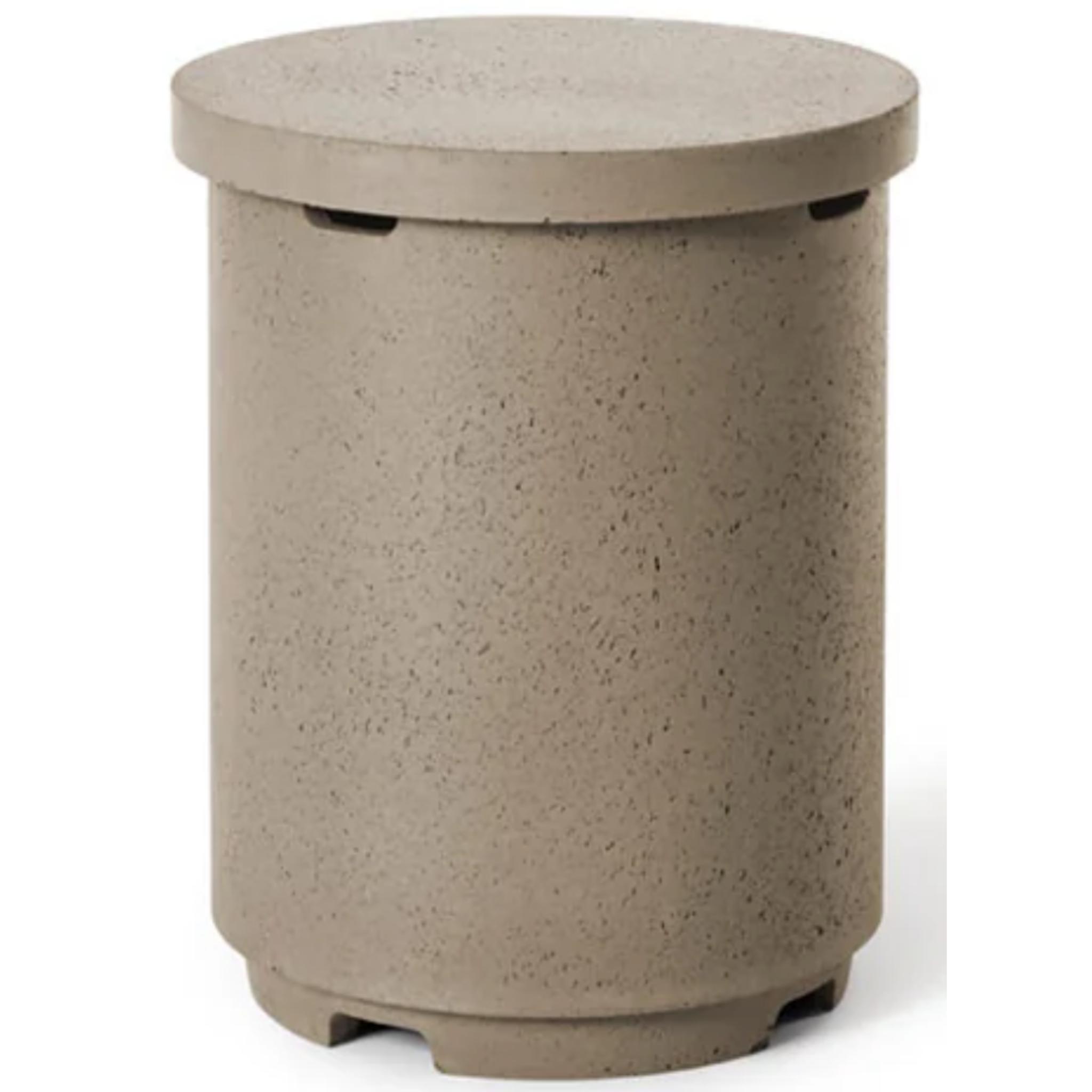 American Fyre Designs Contempo Tank Cover/End Table in GFRC