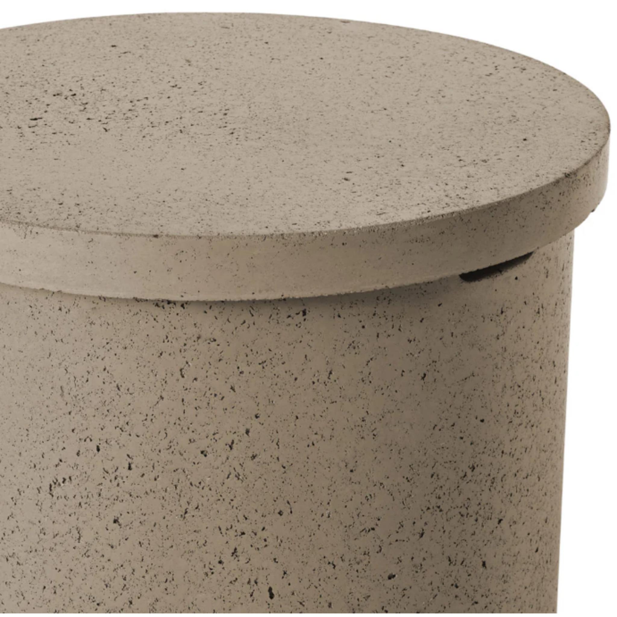 American Fyre Designs Contempo Tank Cover/End Table in GFRC