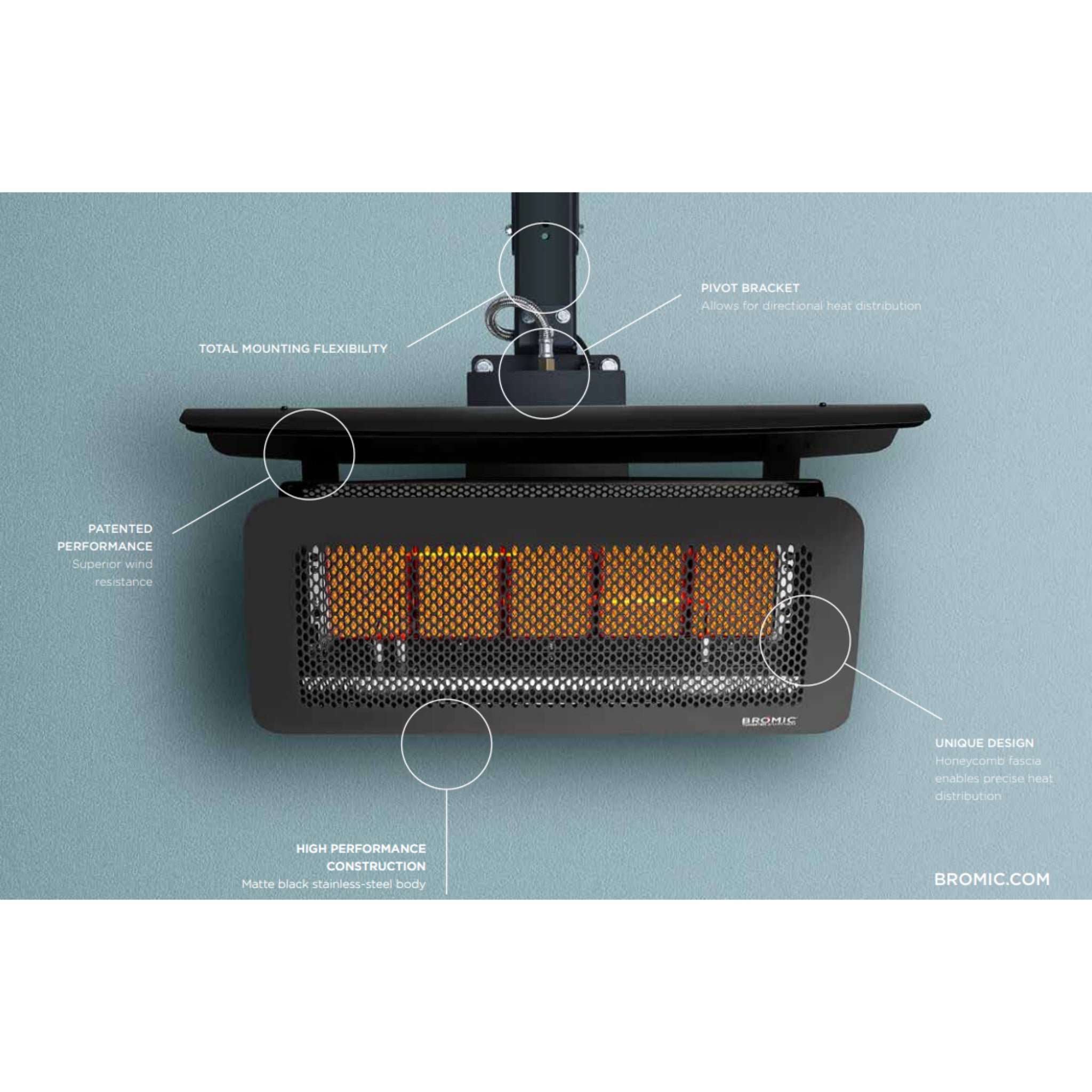 Bromic Tungsten Smart-Heat Gas Outdoor Heaters