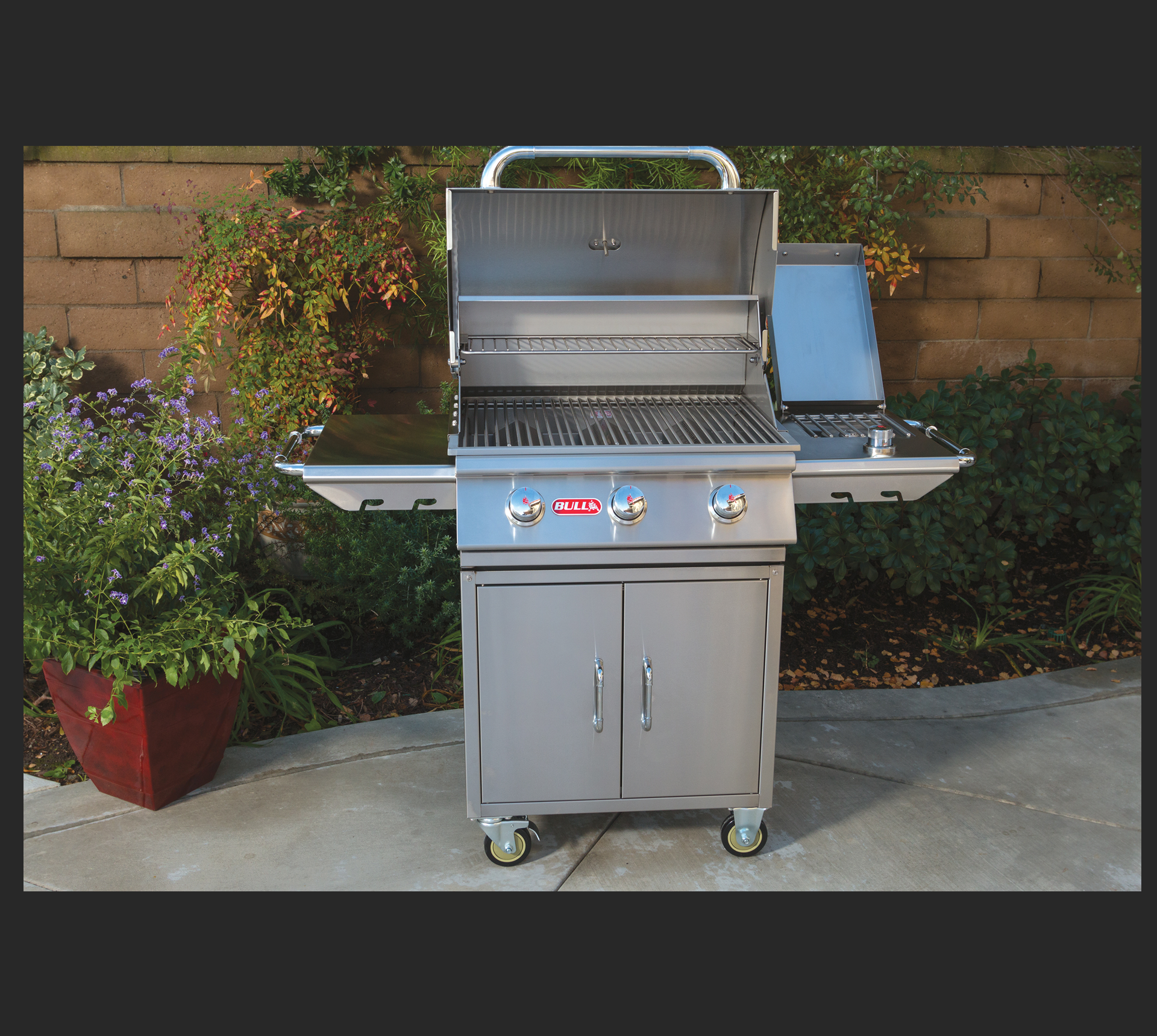 Bull Sidekick - Side Burner for Complete Grill Cart, LP Only