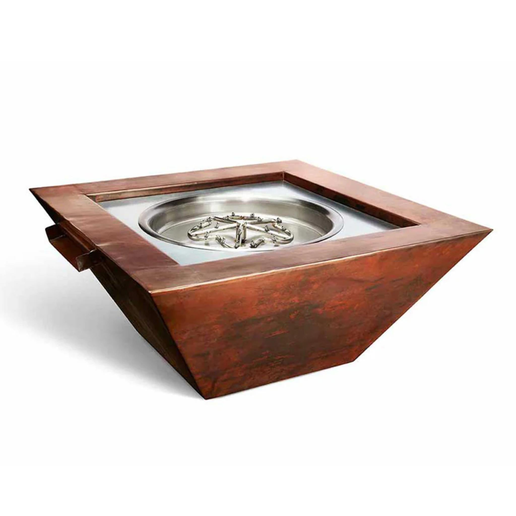 HPC Sierra Rectangular 36" Copper Fire Bowl