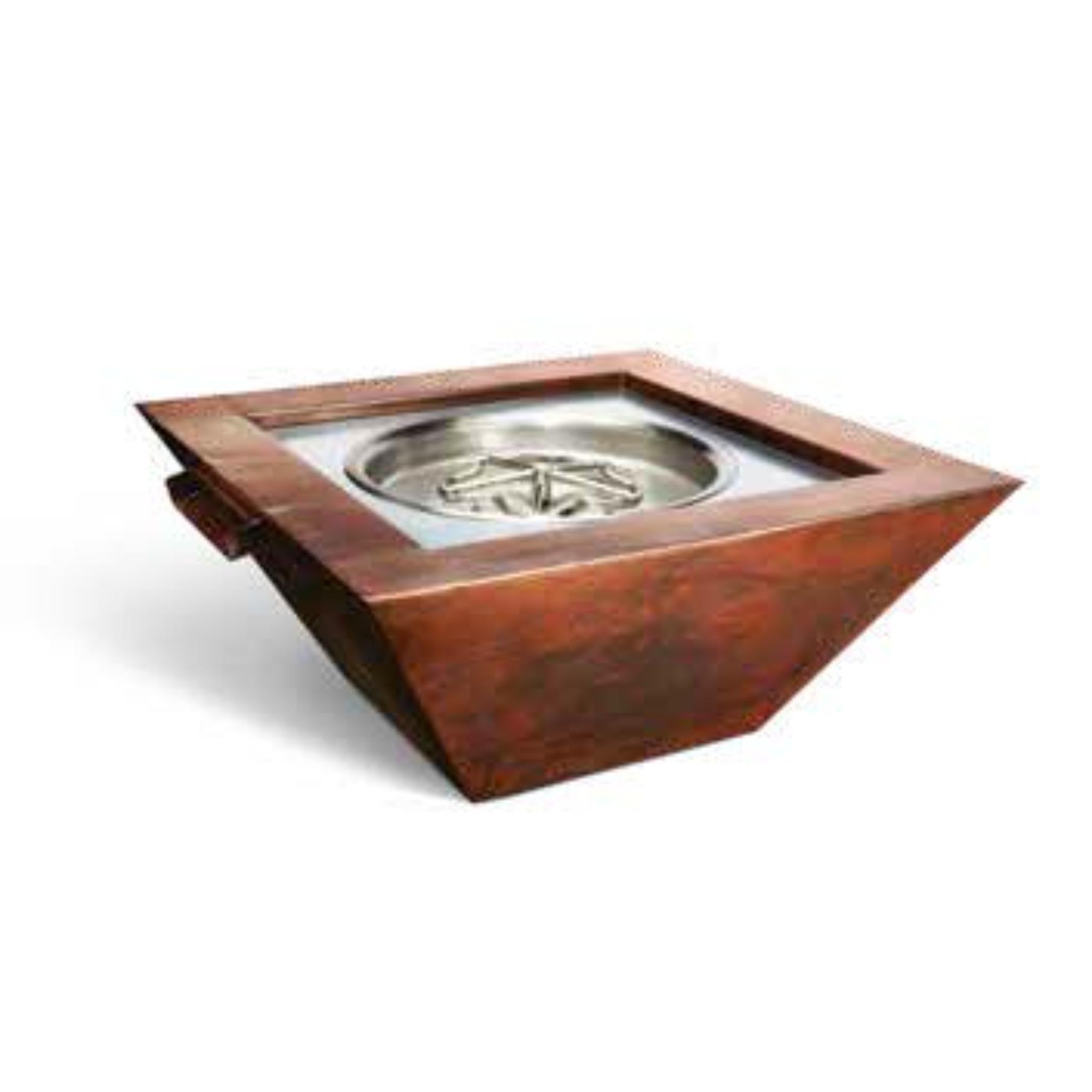 HPC Sierra Rectangular 36" Copper Fire Bowl