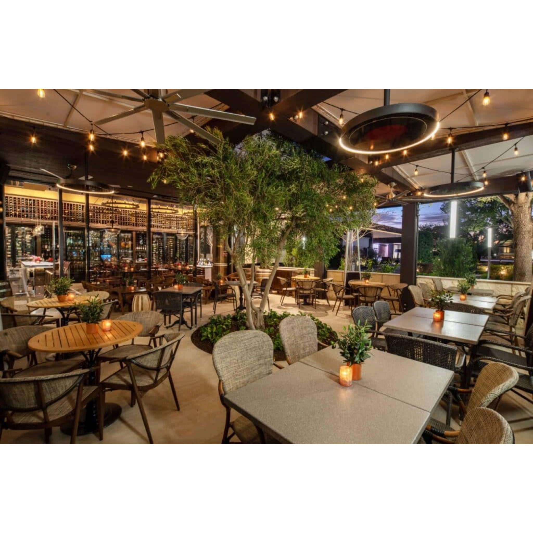 Bromic Eclipse Smart-Heat Electric Pendant Heater with 24" Ceiling Mount